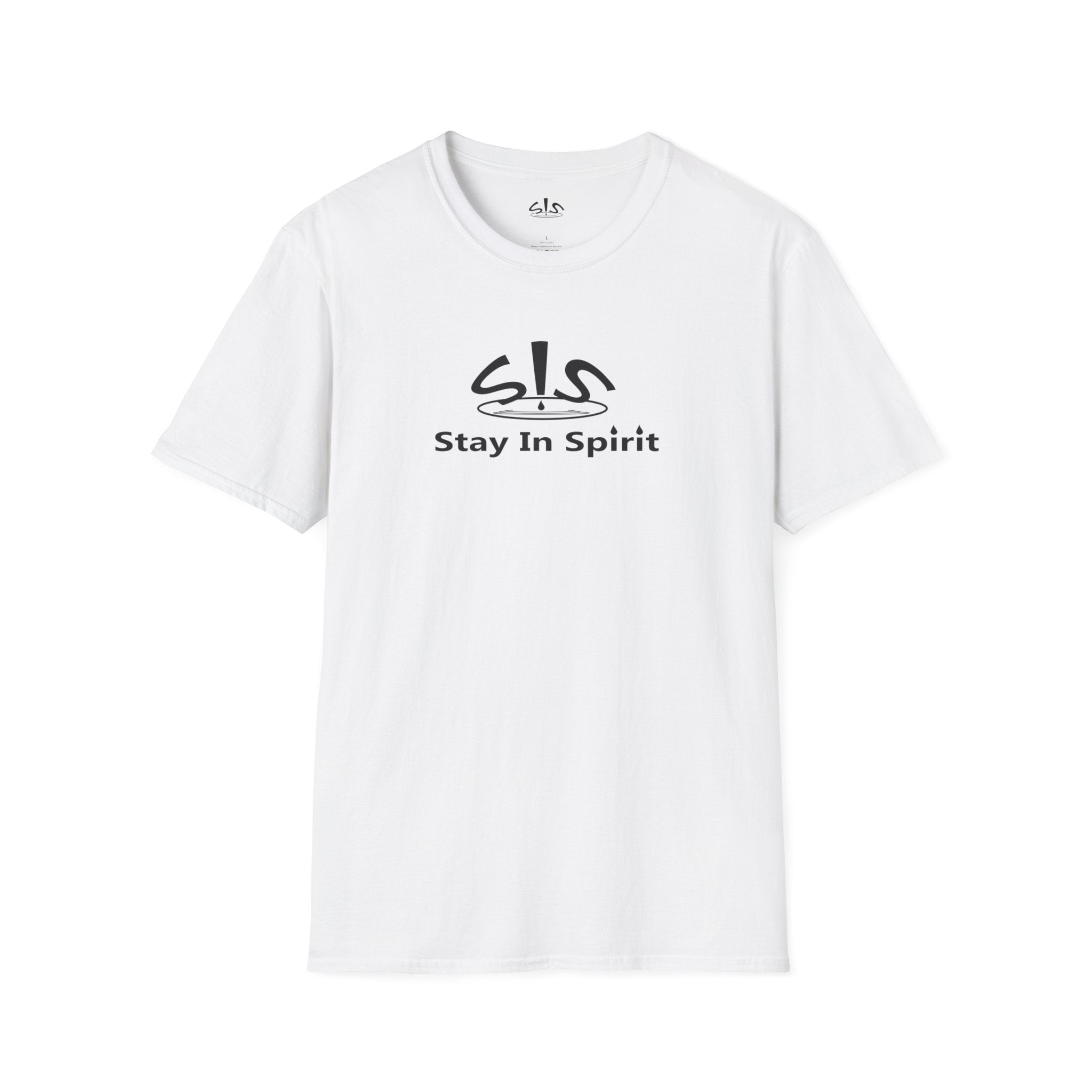Stay In Spirit Logo (Black) Unisex Softstyle T-Shirt