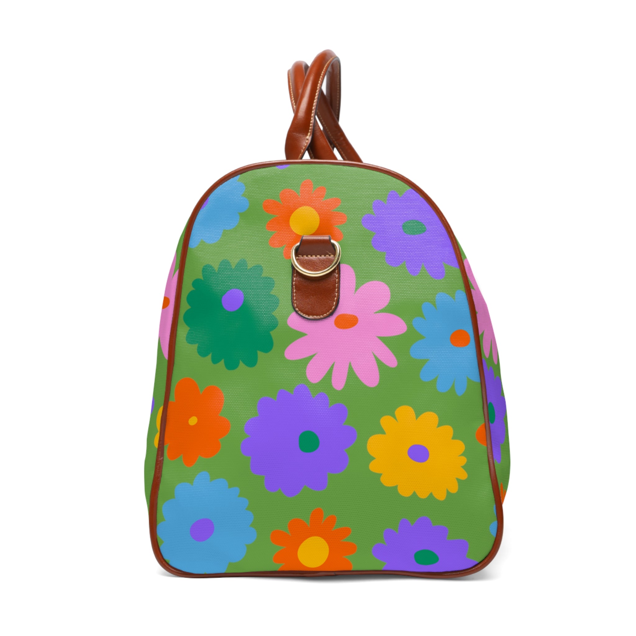 Stay In Spirit Green Flower Waterproof Travel Bag (Luxury) - Stay In Spirit Shop