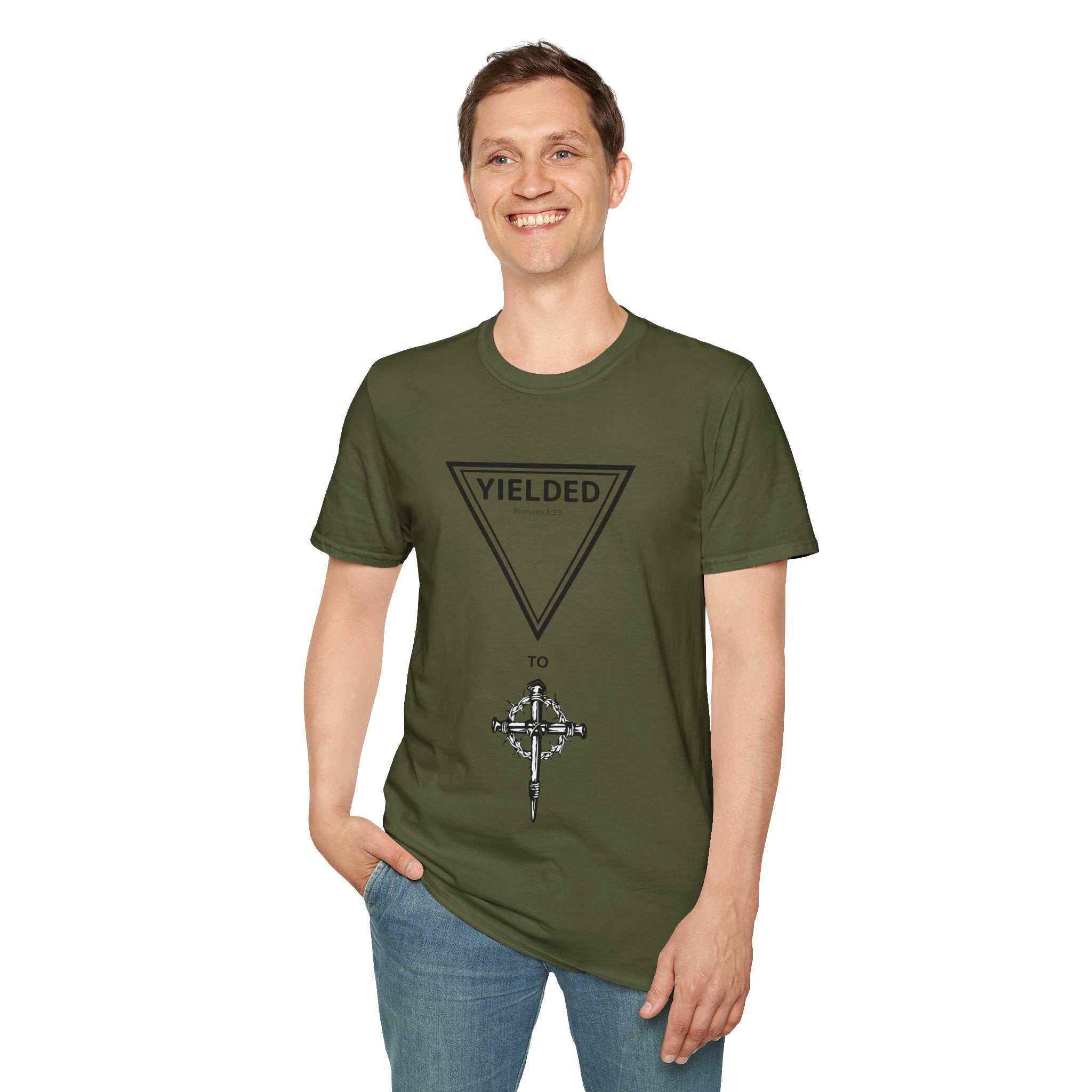 Yielded To... Unisex Softstyle T-Shirt - Stay In Spirit Shop