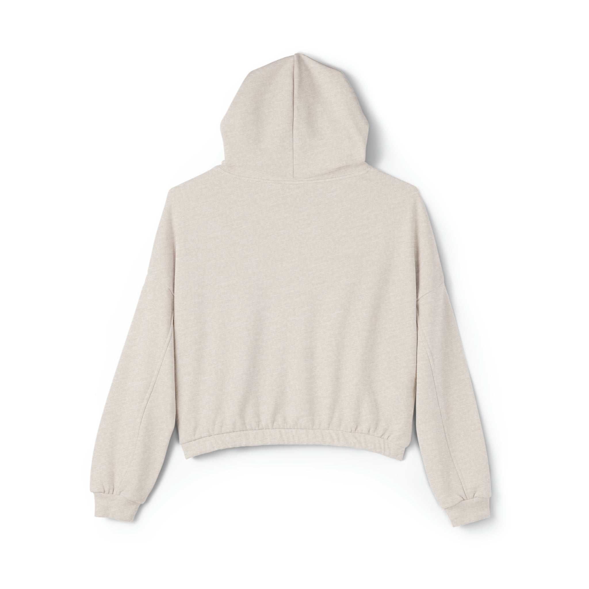 Women's Stay In Spirit White Logo Cinched Bottom Hoodie - Stay In Spirit Shop