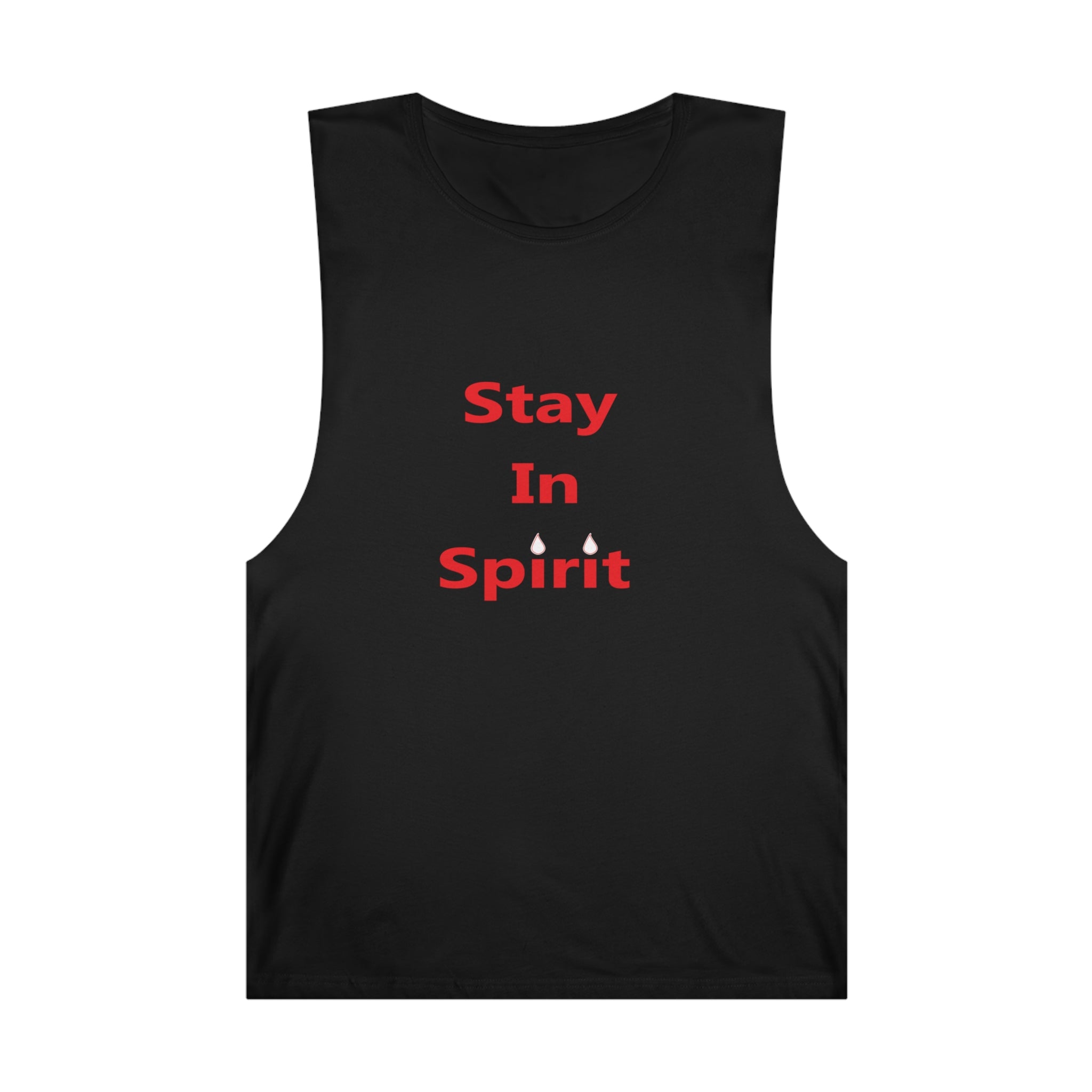 Stay In Spirit Red Lettered Unisex Barnard Tank - Stay In Spirit Shop