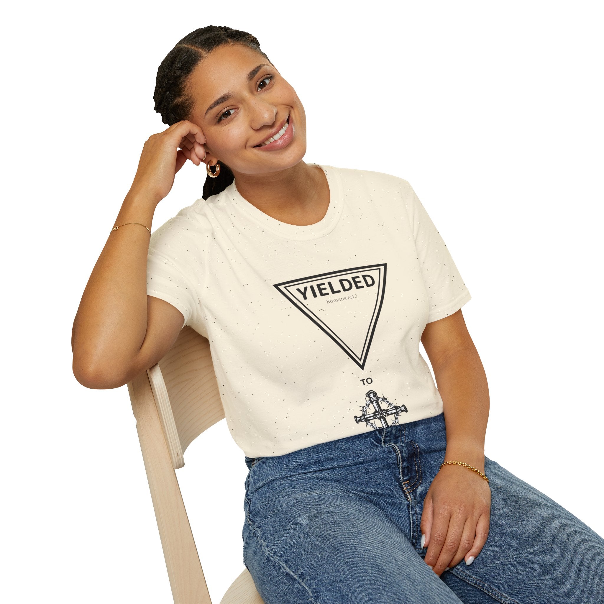 Yielded To... Unisex Softstyle T-Shirt - Stay In Spirit Shop