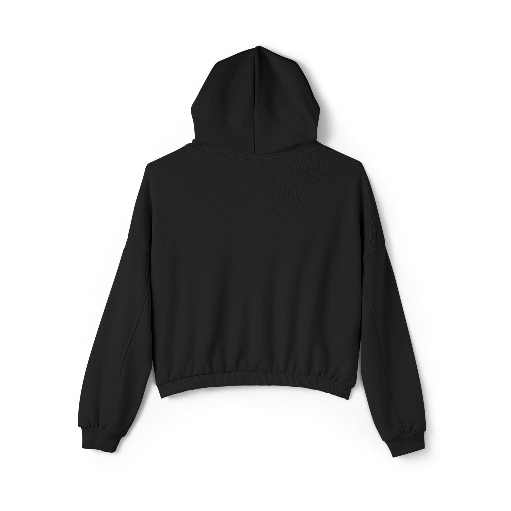 Women's Stay In Spirit White Logo Cinched Bottom Hoodie - Stay In Spirit Shop