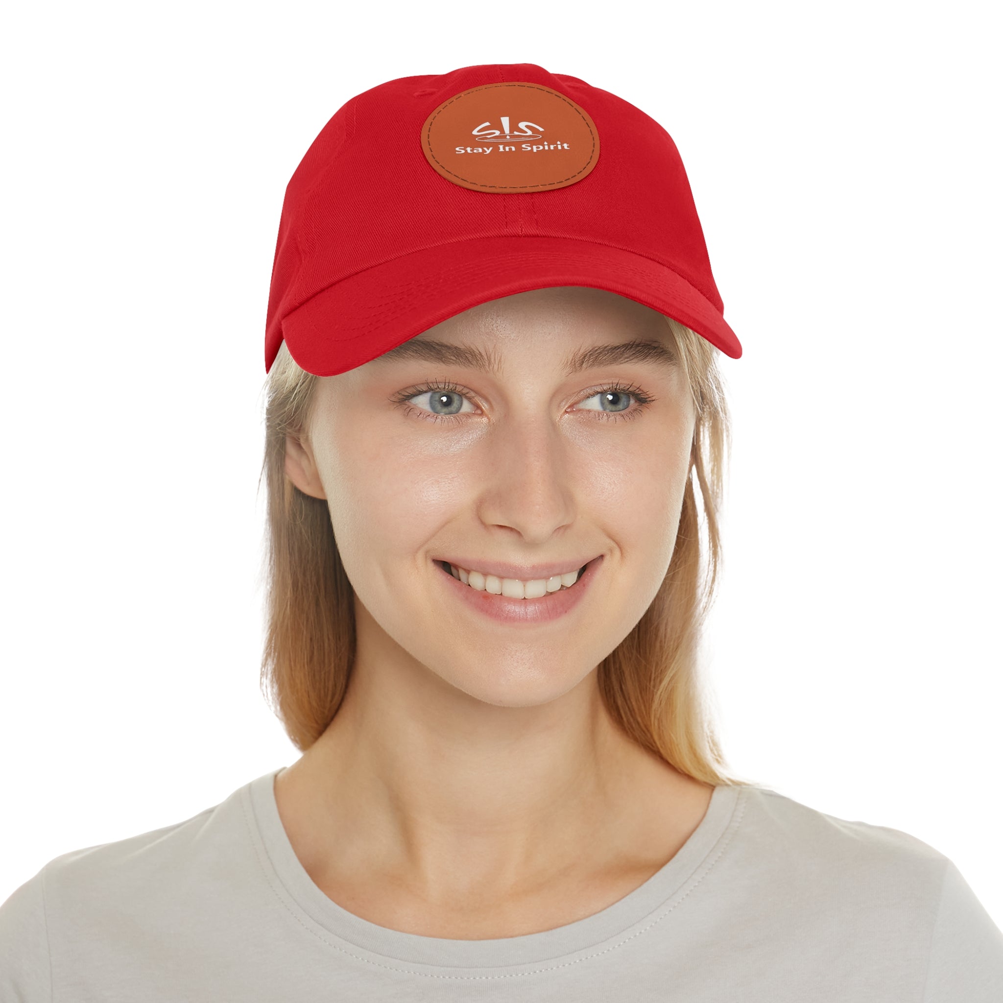 Stay In Spirit Dad Hat with Leather Round Patch