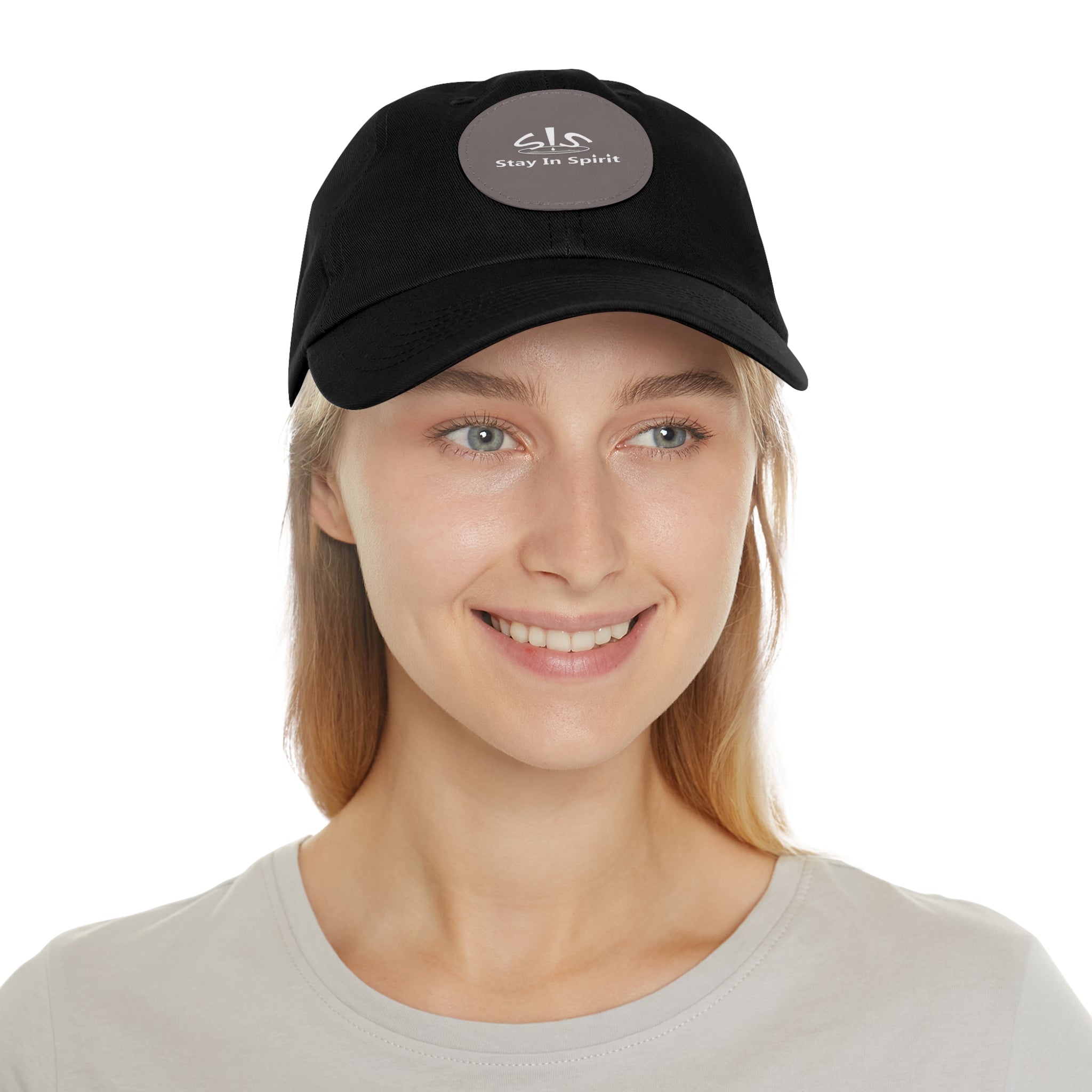Stay In Spirit Dad Hat with Leather Round Patch