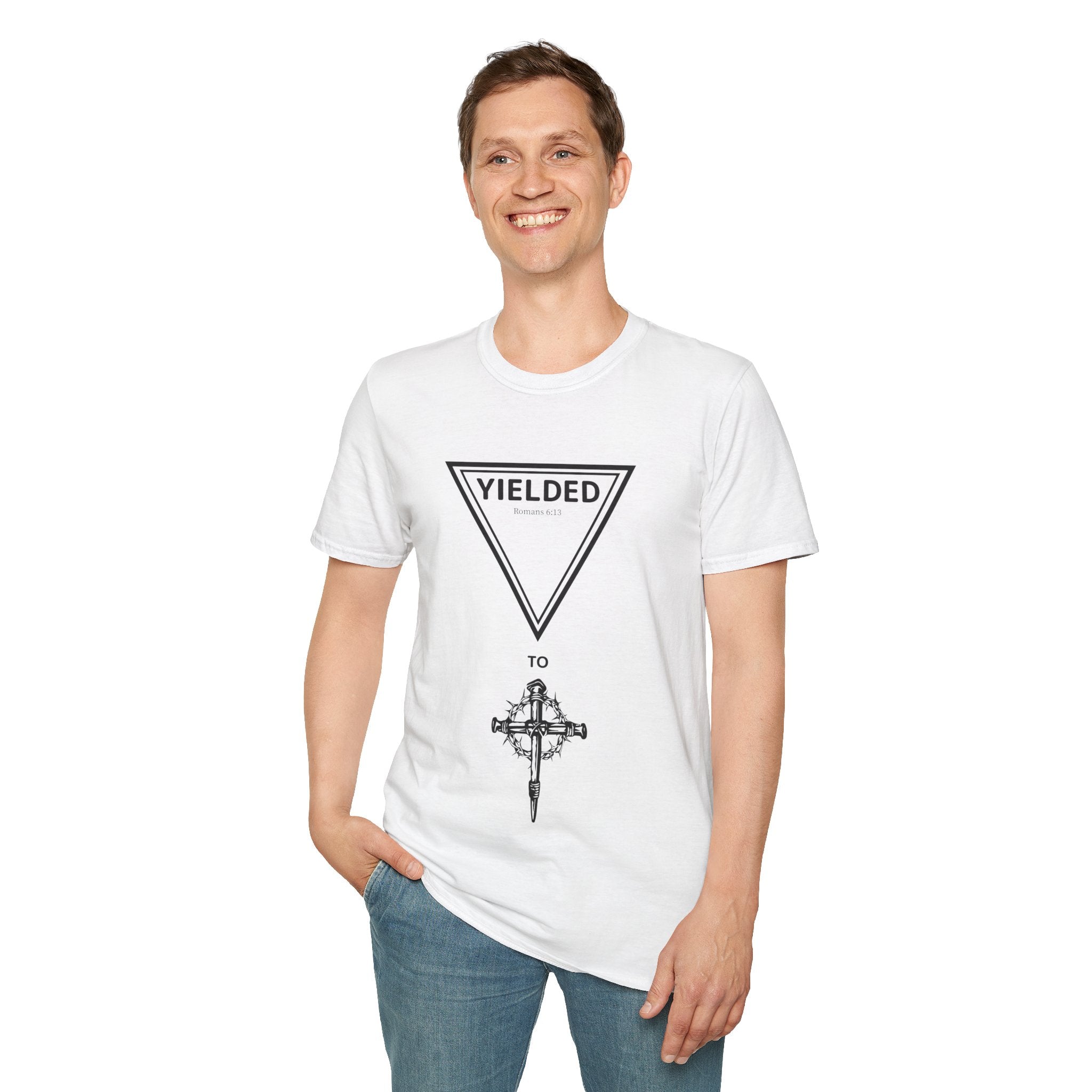 Yielded To... Unisex Softstyle T-Shirt - Stay In Spirit Shop
