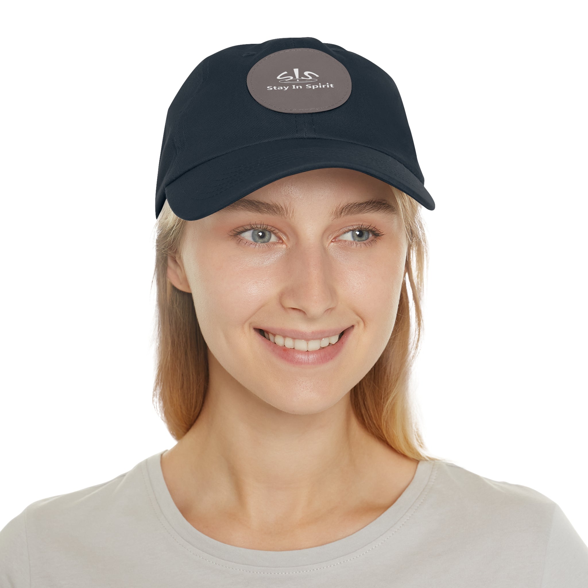 Stay In Spirit Dad Hat with Leather Round Patch