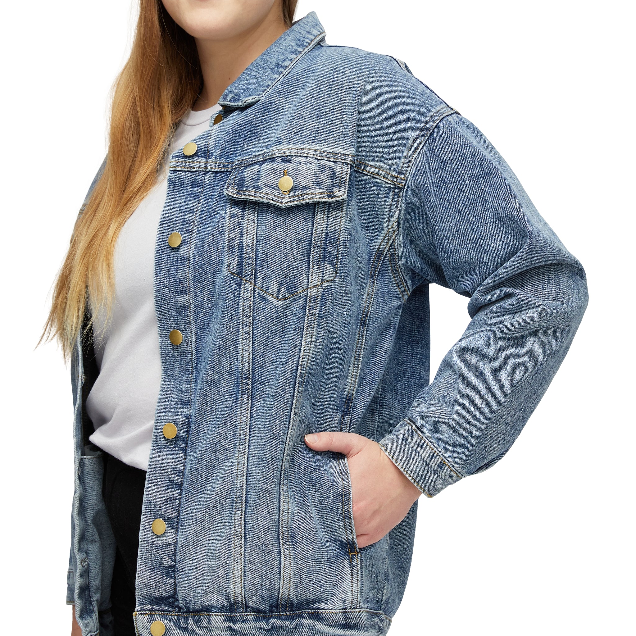 Stay In Spirit Women's Denim Jacket - Stay In Spirit Shop