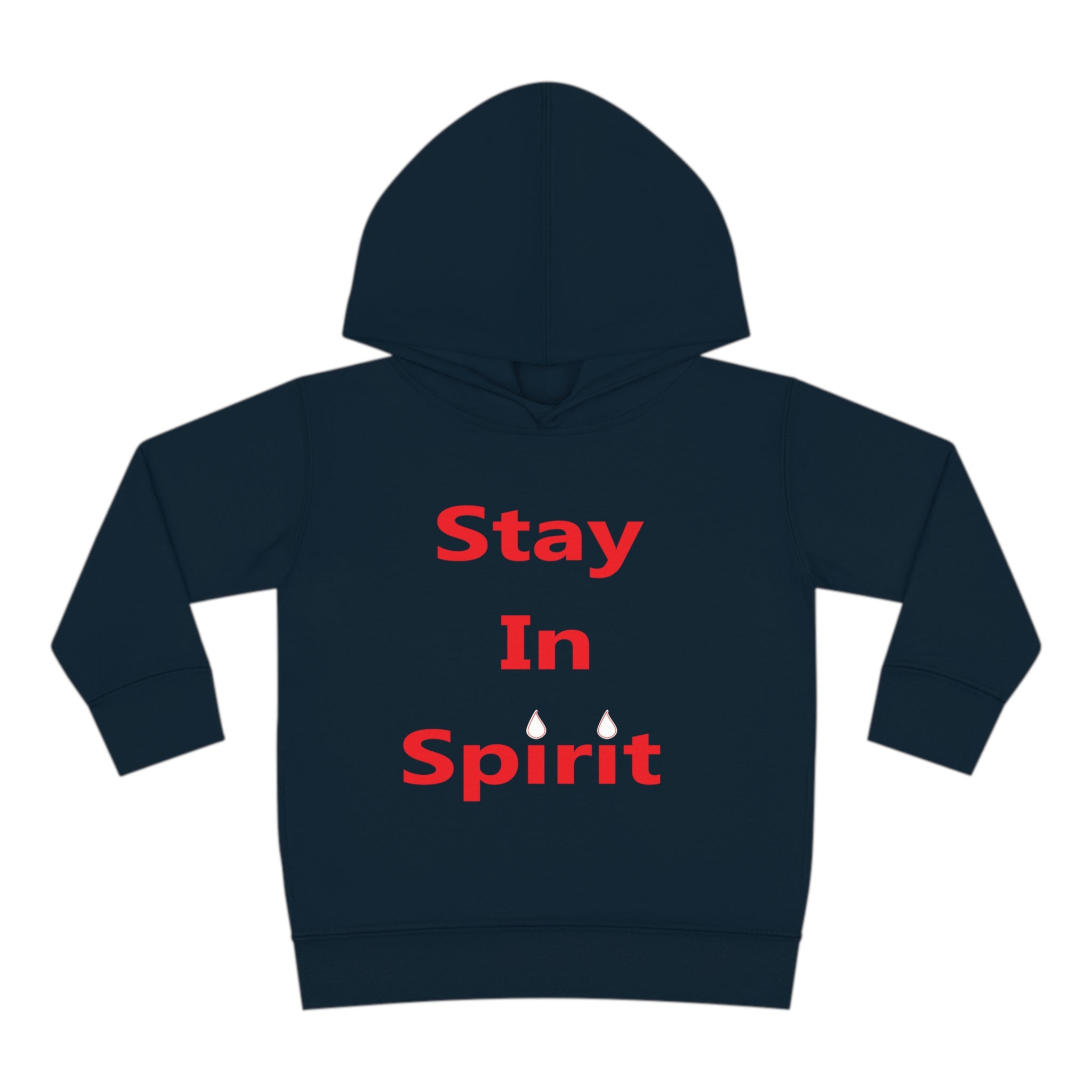 Stay In Spirit Red Lettered Toddler Pullover Fleece Hoodie - Stay In Spirit Shop