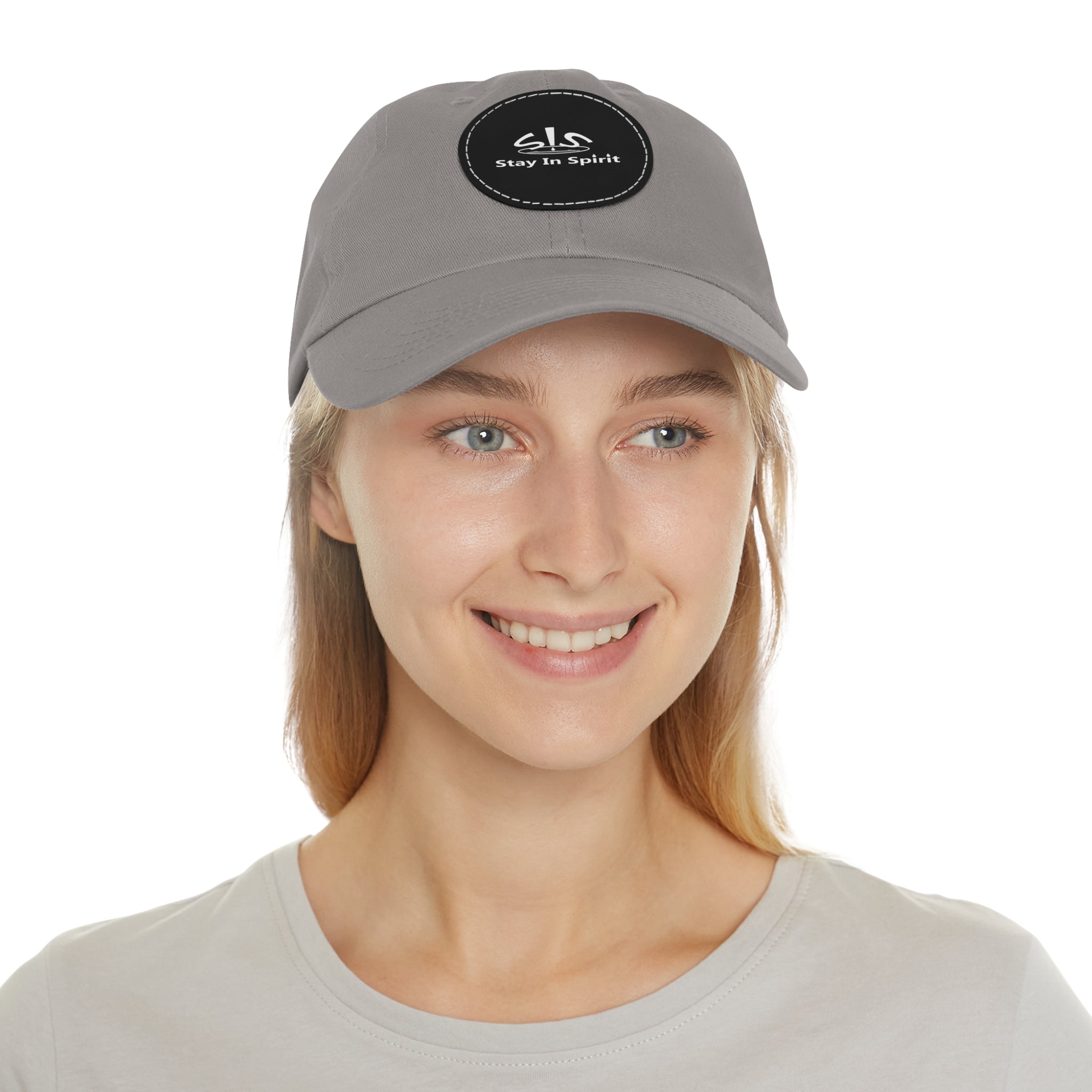 Stay In Spirit Dad Hat with Leather Round Patch