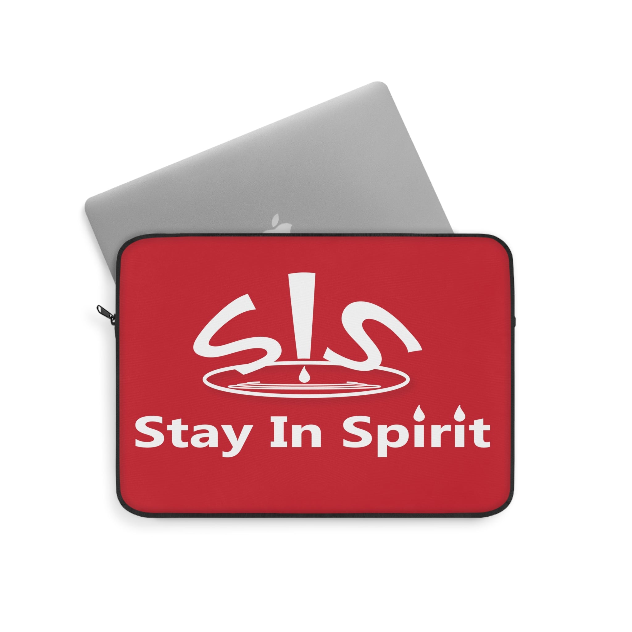 Dark Red Stay In Spirit Laptop Sleeve - Stay In Spirit Shop