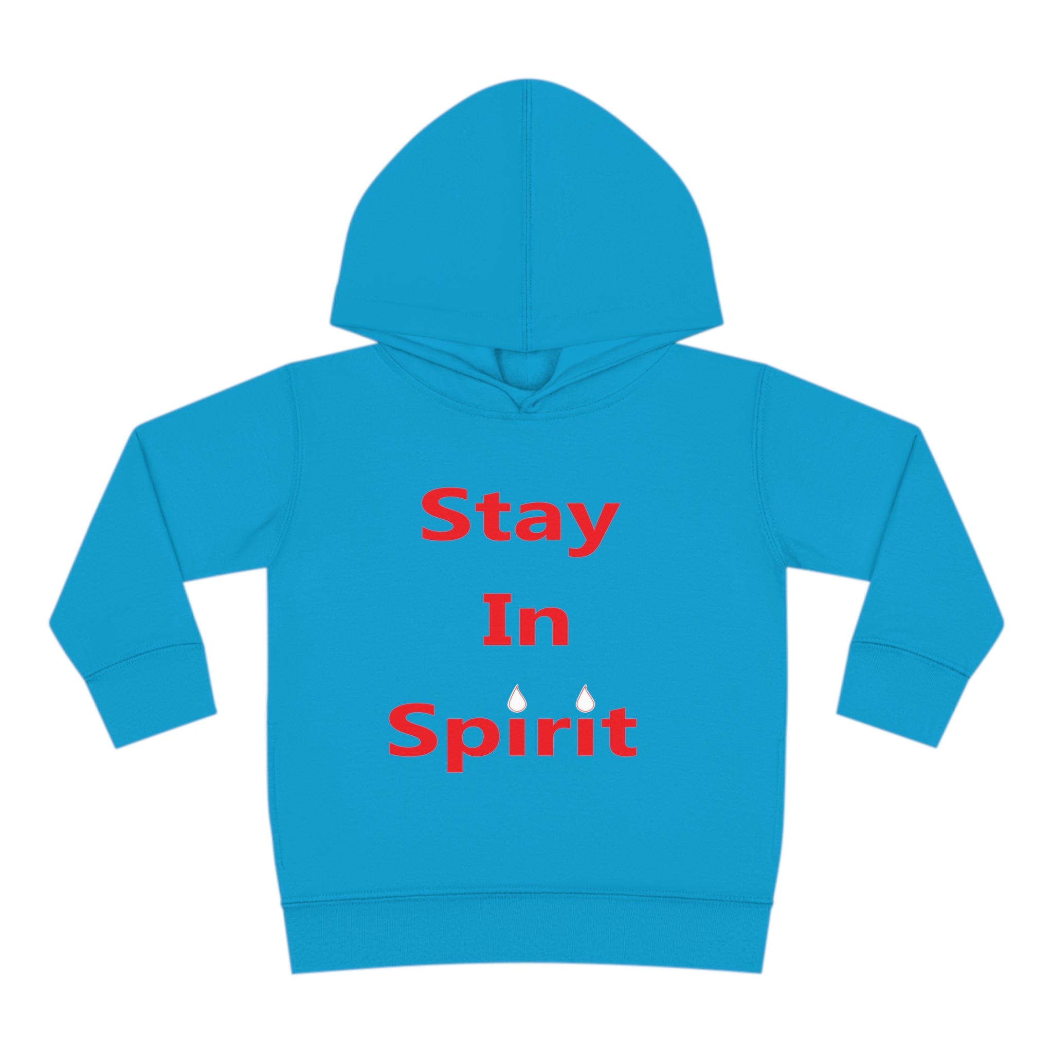 Stay In Spirit Red Lettered Toddler Pullover Fleece Hoodie - Stay In Spirit Shop
