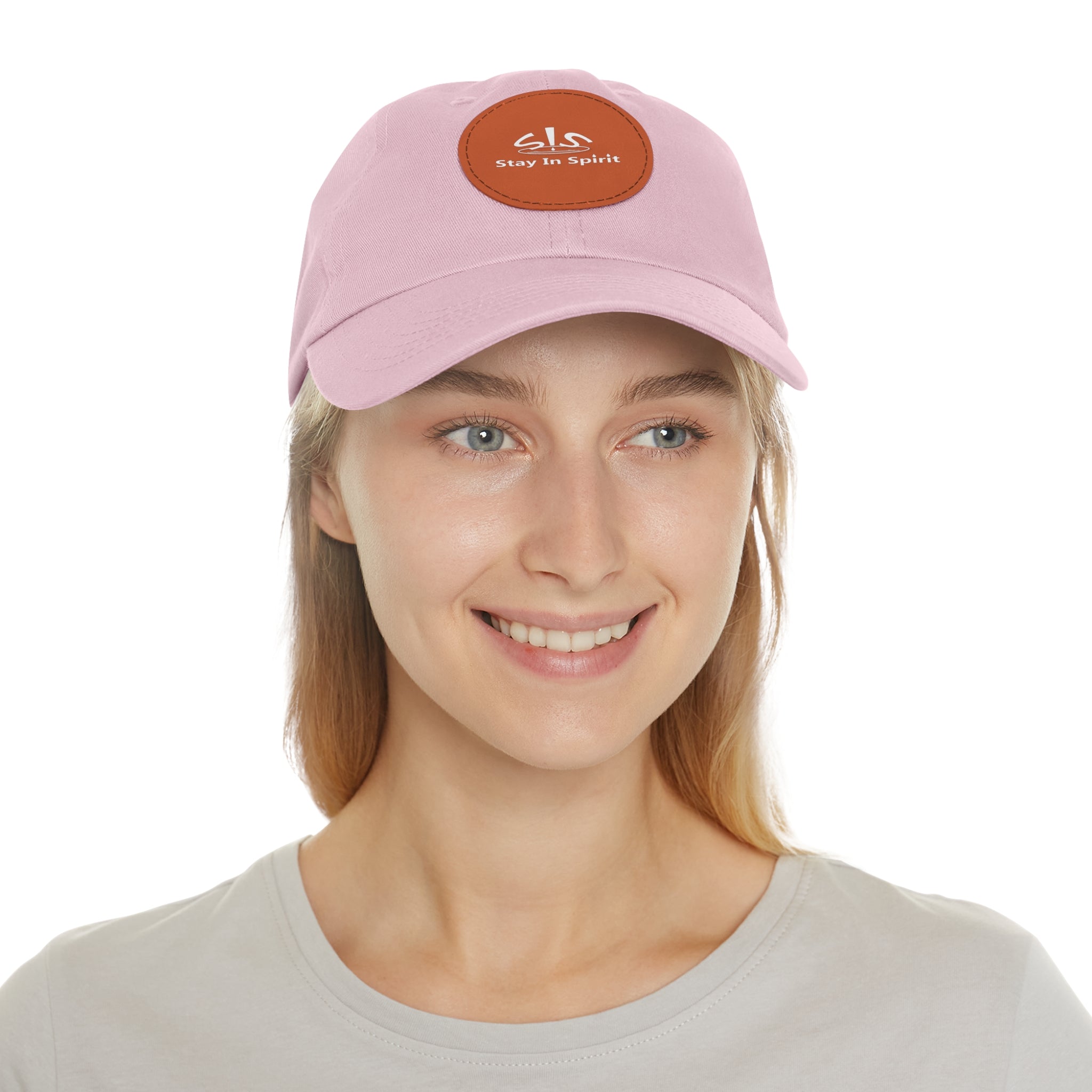Stay In Spirit Dad Hat with Leather Round Patch