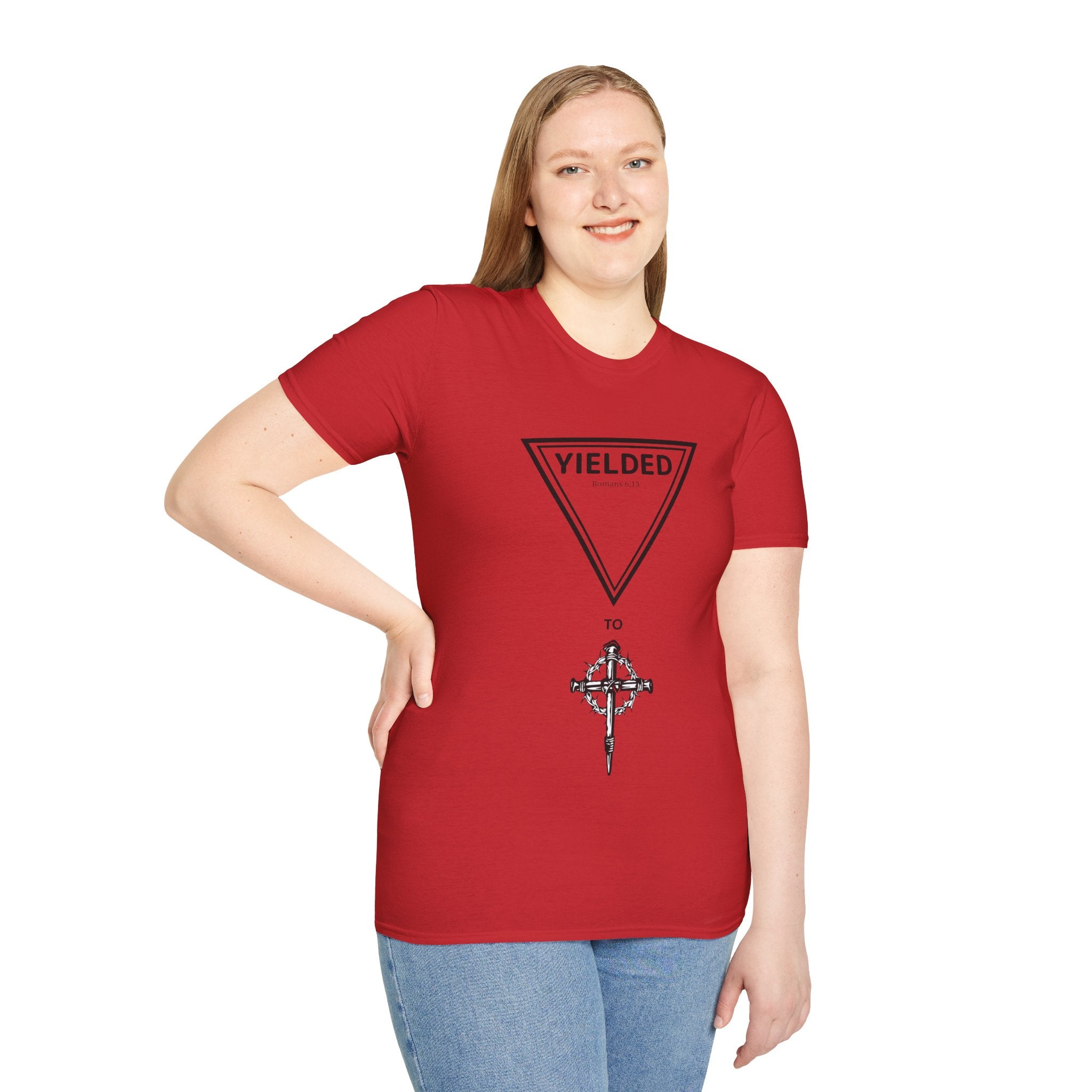 Yielded To... Unisex Softstyle T-Shirt - Stay In Spirit Shop
