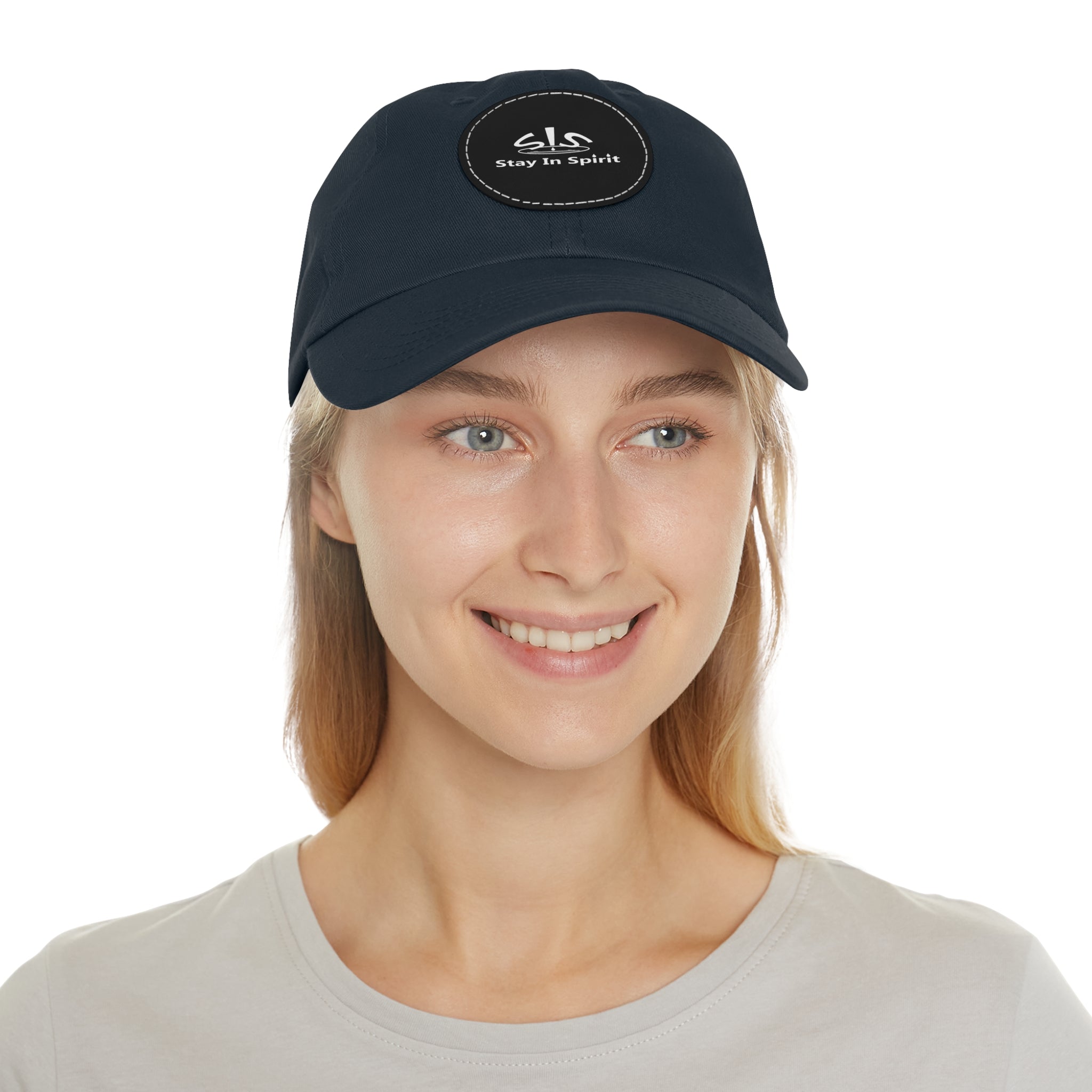 Stay In Spirit Dad Hat with Leather Round Patch
