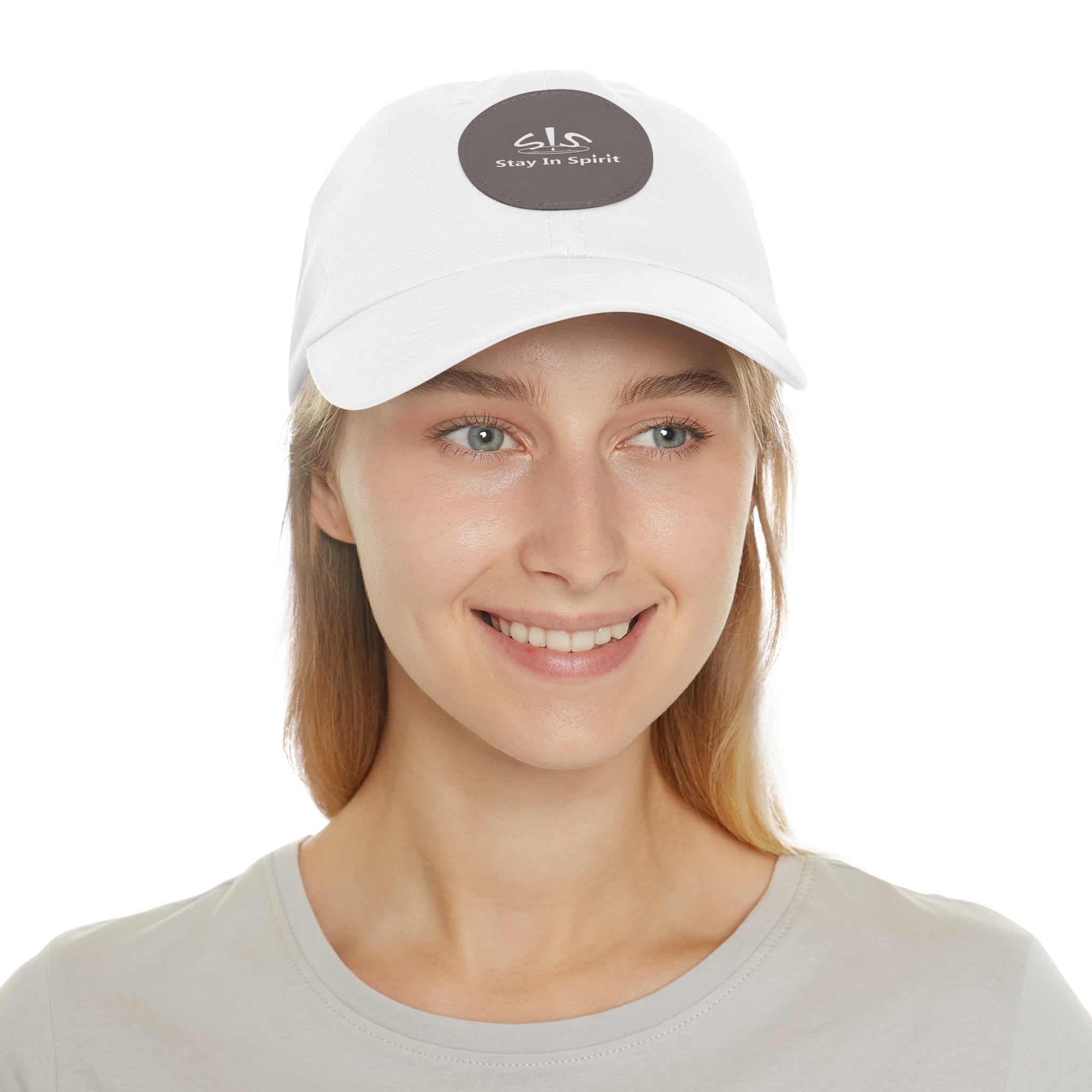 Stay In Spirit Dad Hat with Leather Round Patch
