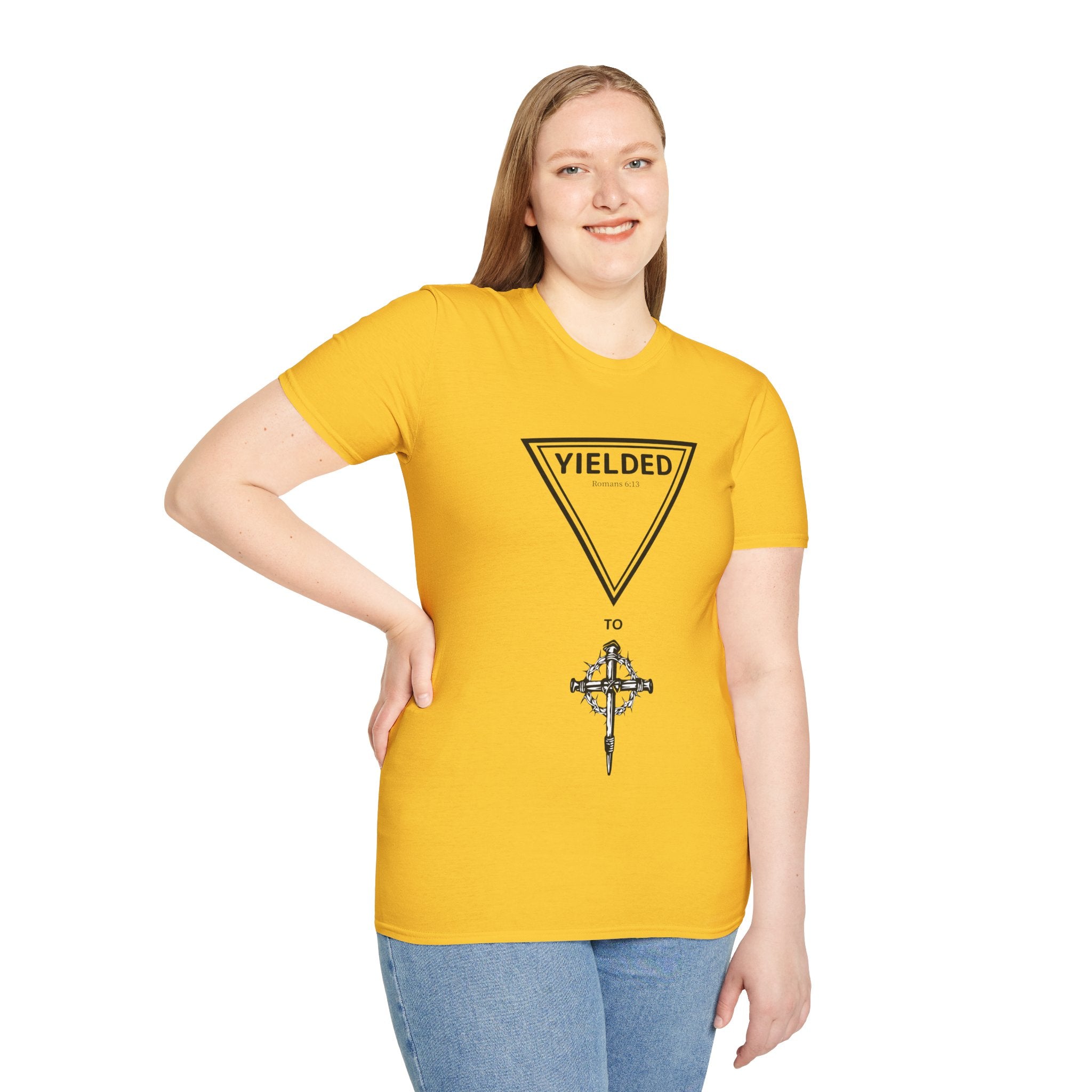 Yielded To... Unisex Softstyle T-Shirt - Stay In Spirit Shop