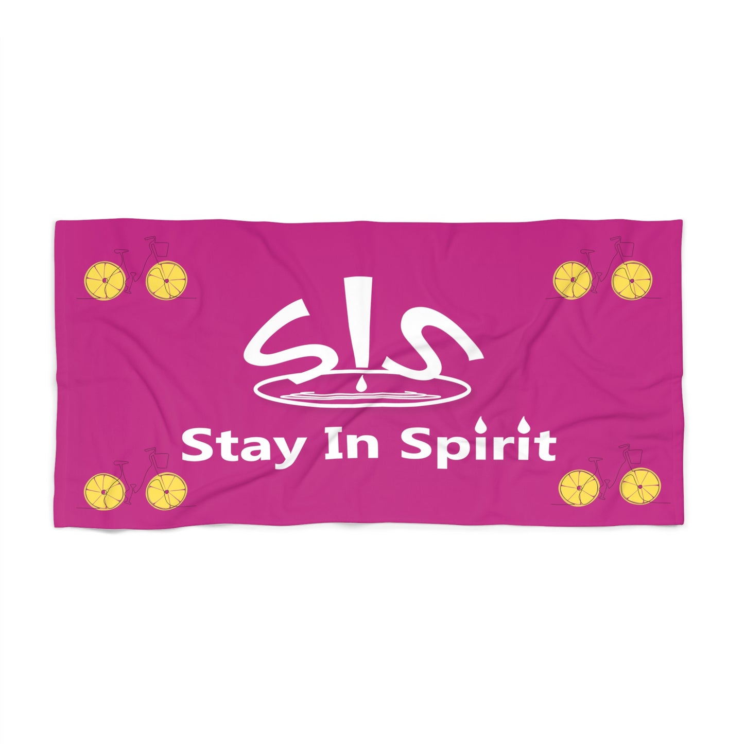 Hot Pink Stay In Spirit Beach Towel - Stay In Spirit Shop