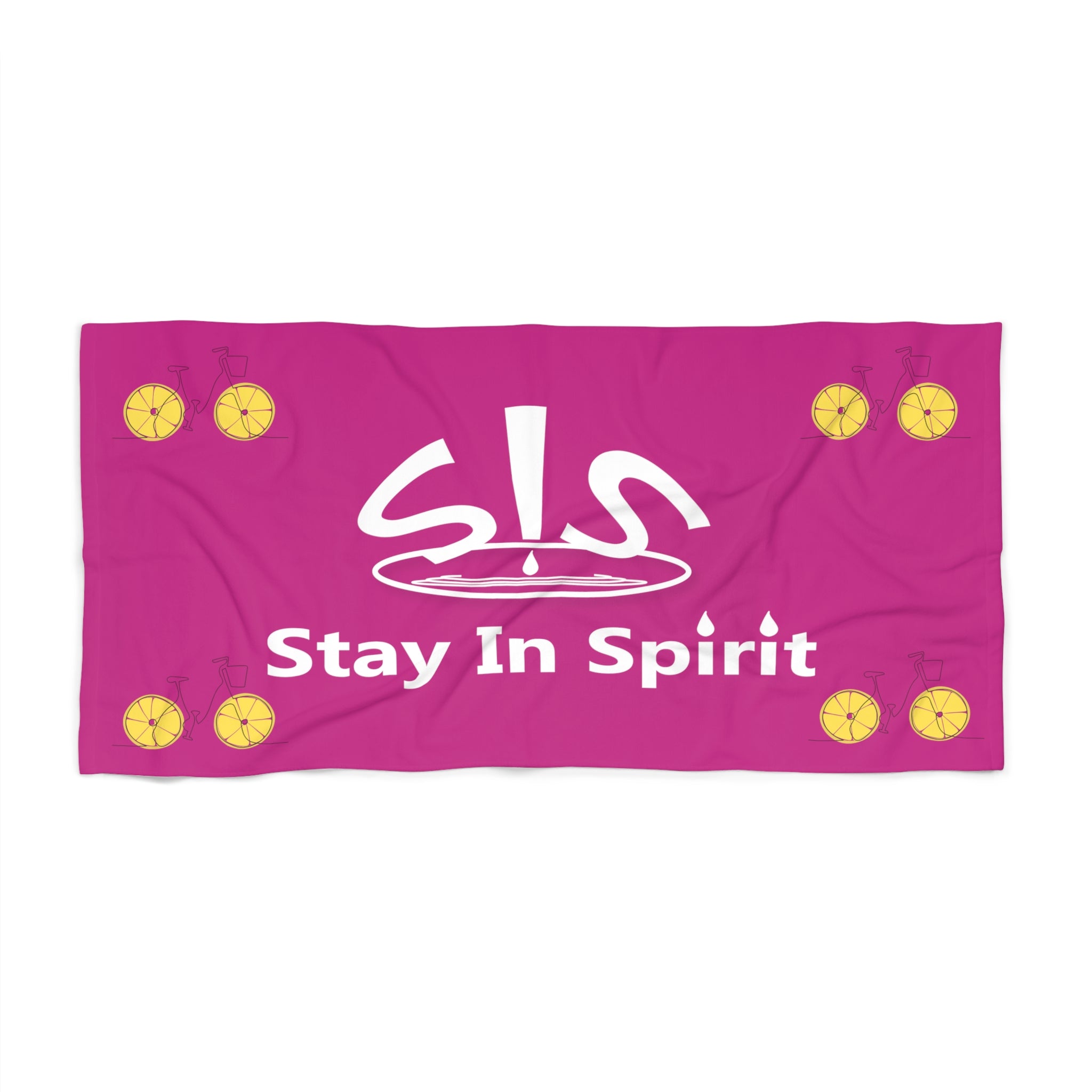 Hot Pink Stay In Spirit Beach Towel - Stay In Spirit Shop