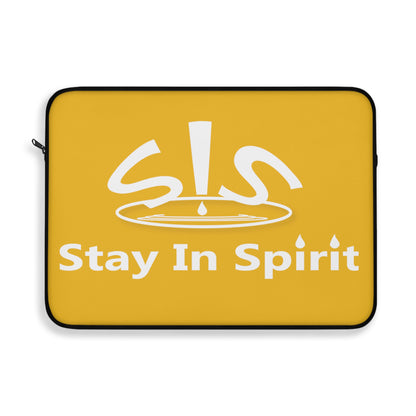 Yellow Stay In Spirit Laptop Sleeve - Stay In Spirit Shop