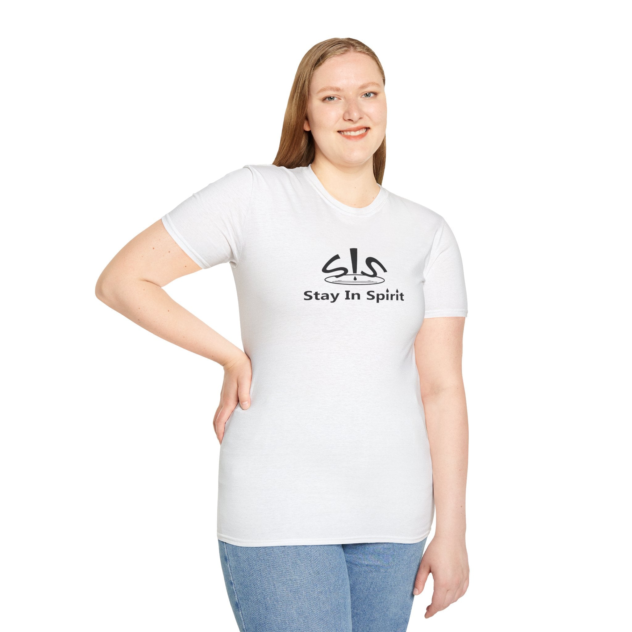 Stay In Spirit Logo (Black) Unisex Softstyle T-Shirt