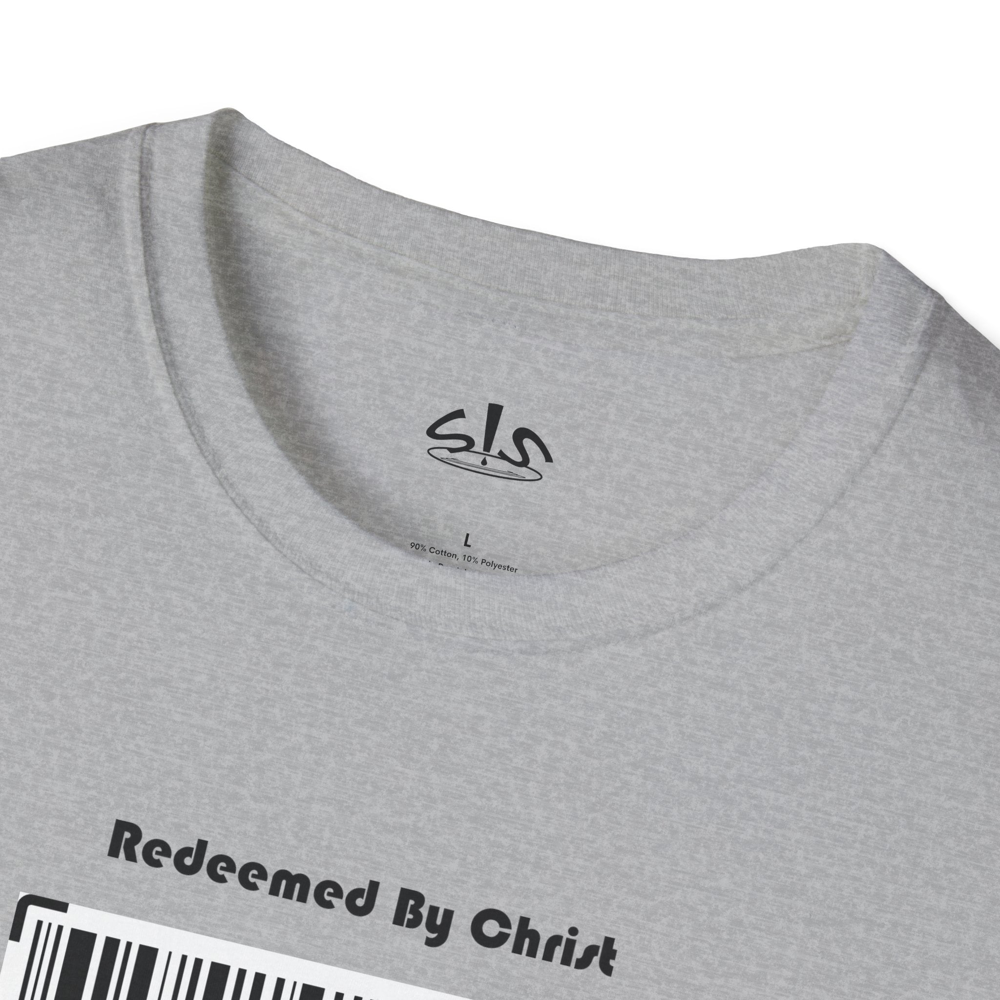 Redeemed by Christ (Black) Unisex Softstyle T-Shirt - Stay In Spirit Shop