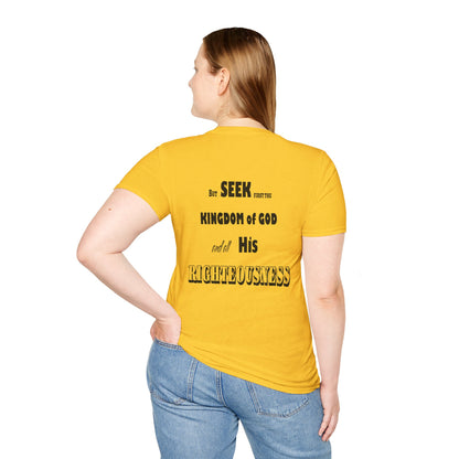 Seek First Unisex Softstyle T-Shirt - Stay In Spirit Shop