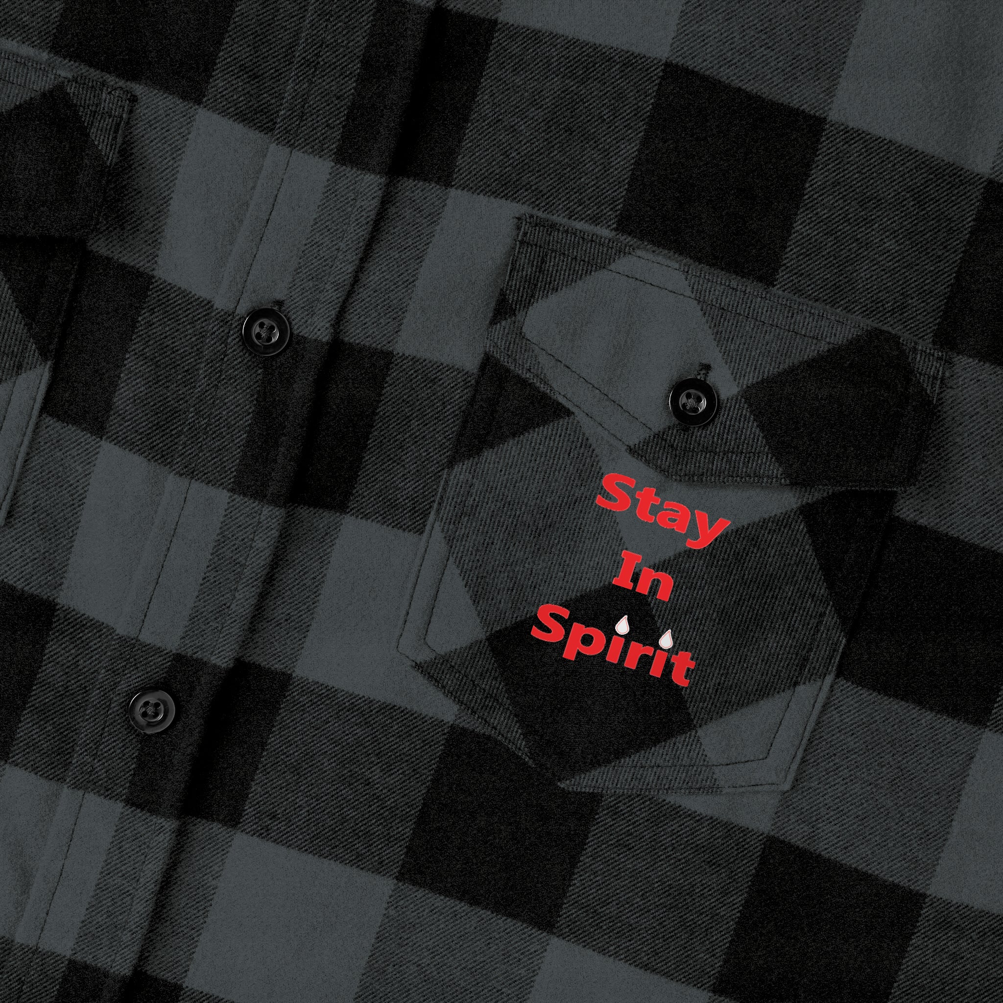 Stay In Spirit Unisex Flannel Shirt - Stay In Spirit Shop