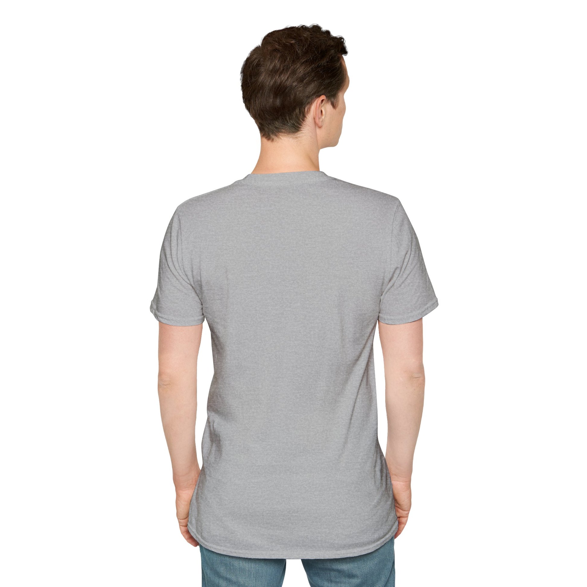 Redeemed By Christ (Red/Black) Unisex Softstyle T-Shirt - Stay In Spirit Shop