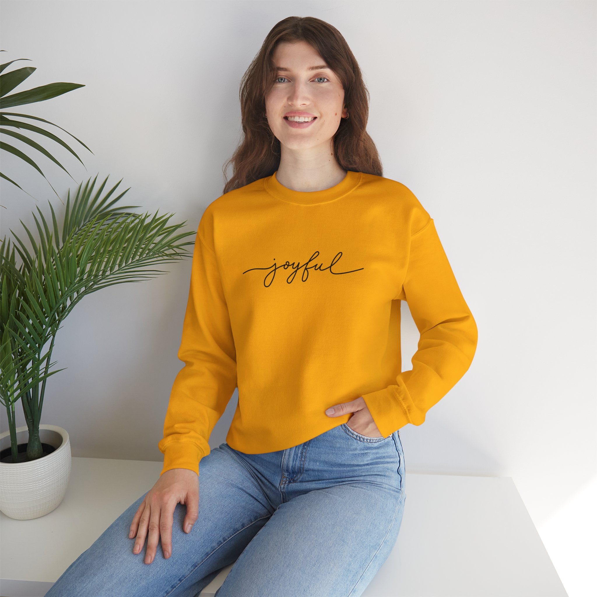 Joyful Unisex Crewneck Sweatshirt - Stay In Spirit Shop