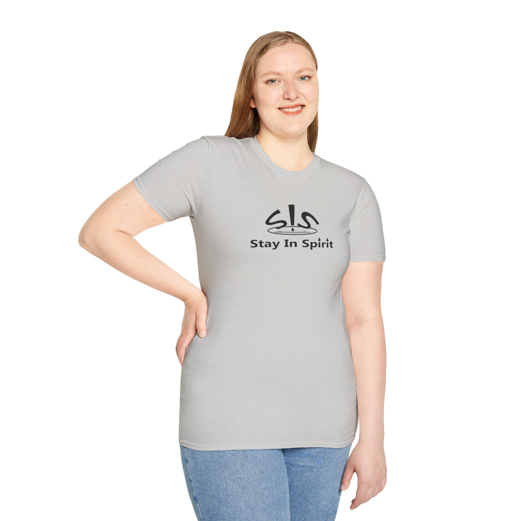 Stay In Spirit Logo (Black) Unisex Softstyle T-Shirt