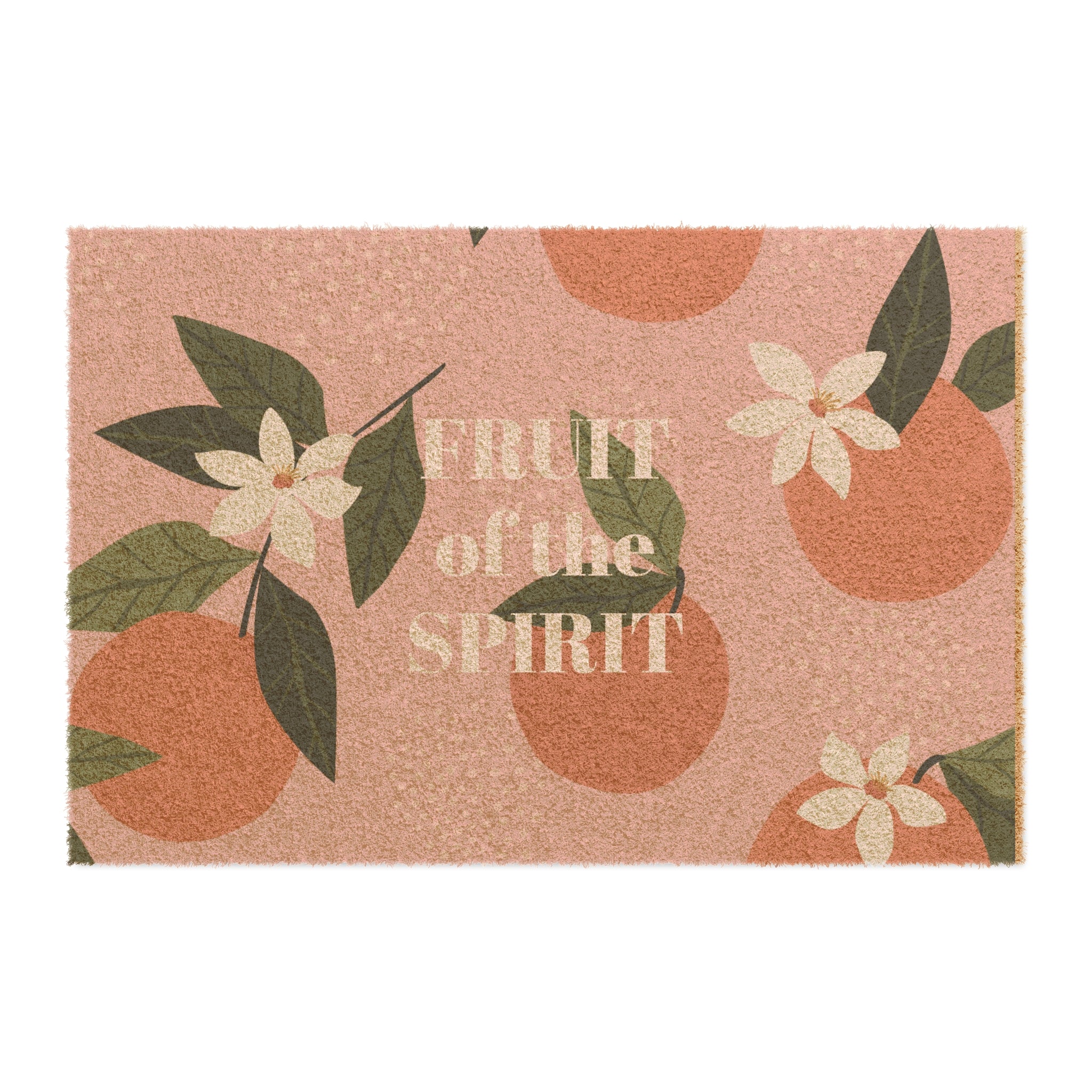 Fruit of the Spirit Peachy Doormat - Stay In Spirit Shop