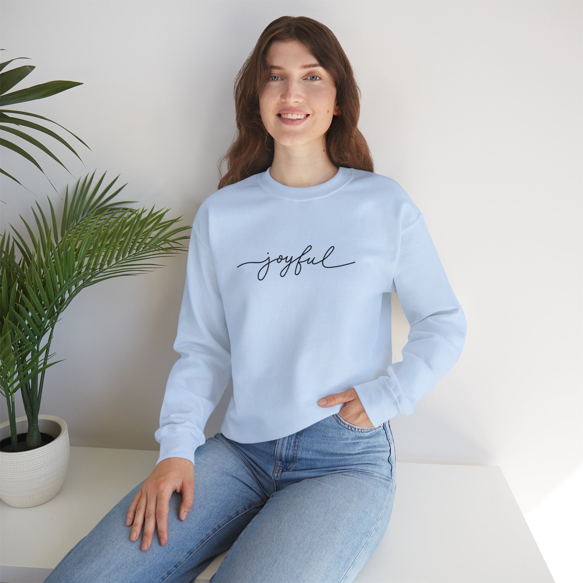 Joyful Unisex Crewneck Sweatshirt - Stay In Spirit Shop