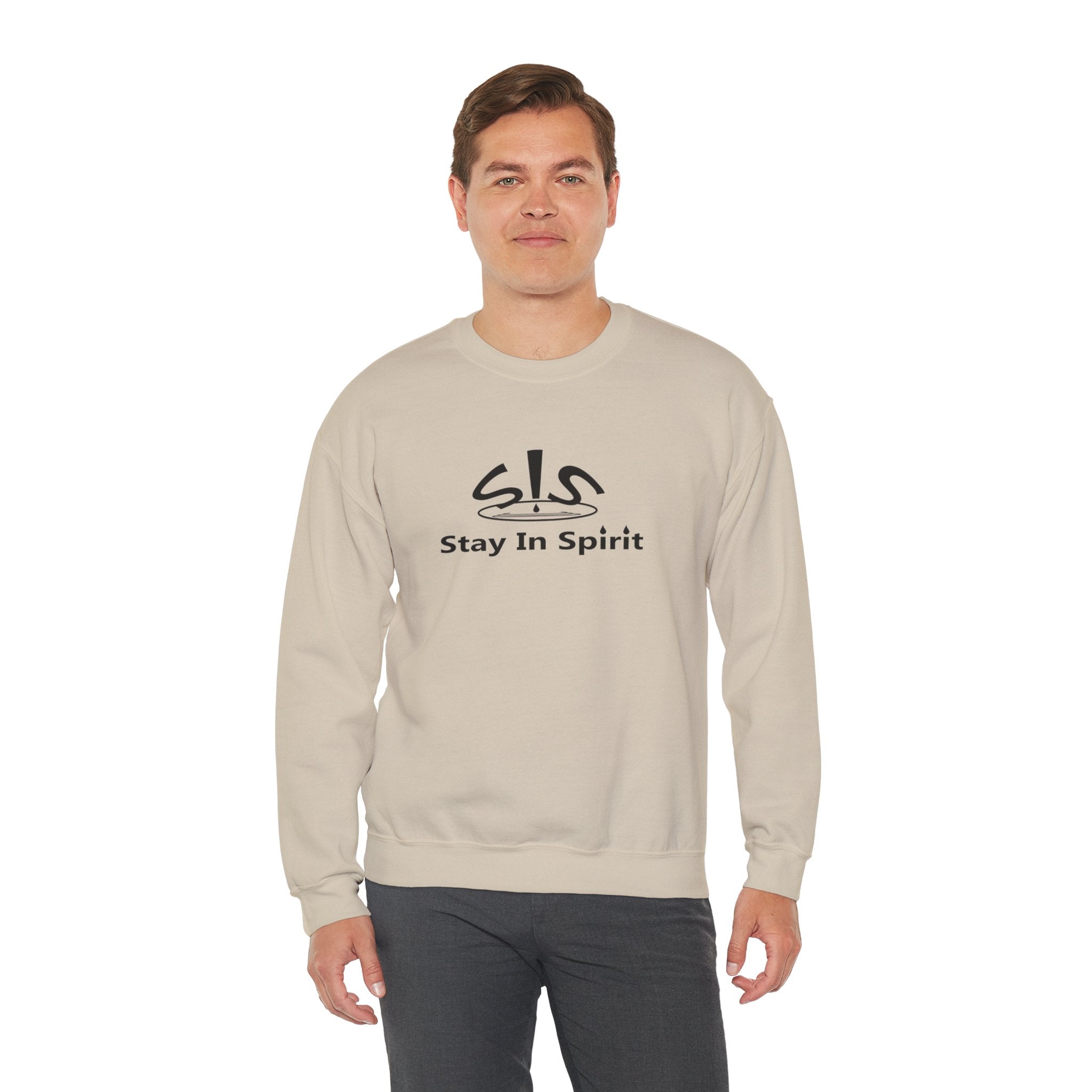 Stay In Spirit Logo (Black) Unisex Heavy Blend™ Crewneck Sweatshirt - Stay In Spirit Shop