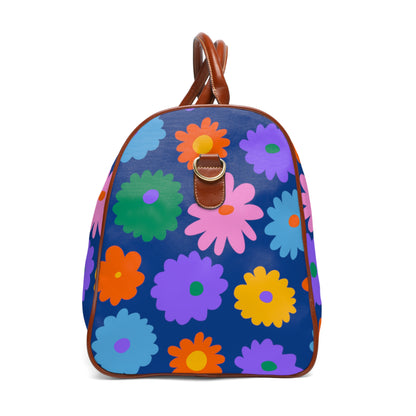 Stay In Spirit Blue Flower Waterproof Travel Bag (Luxury) - Stay In Spirit Shop