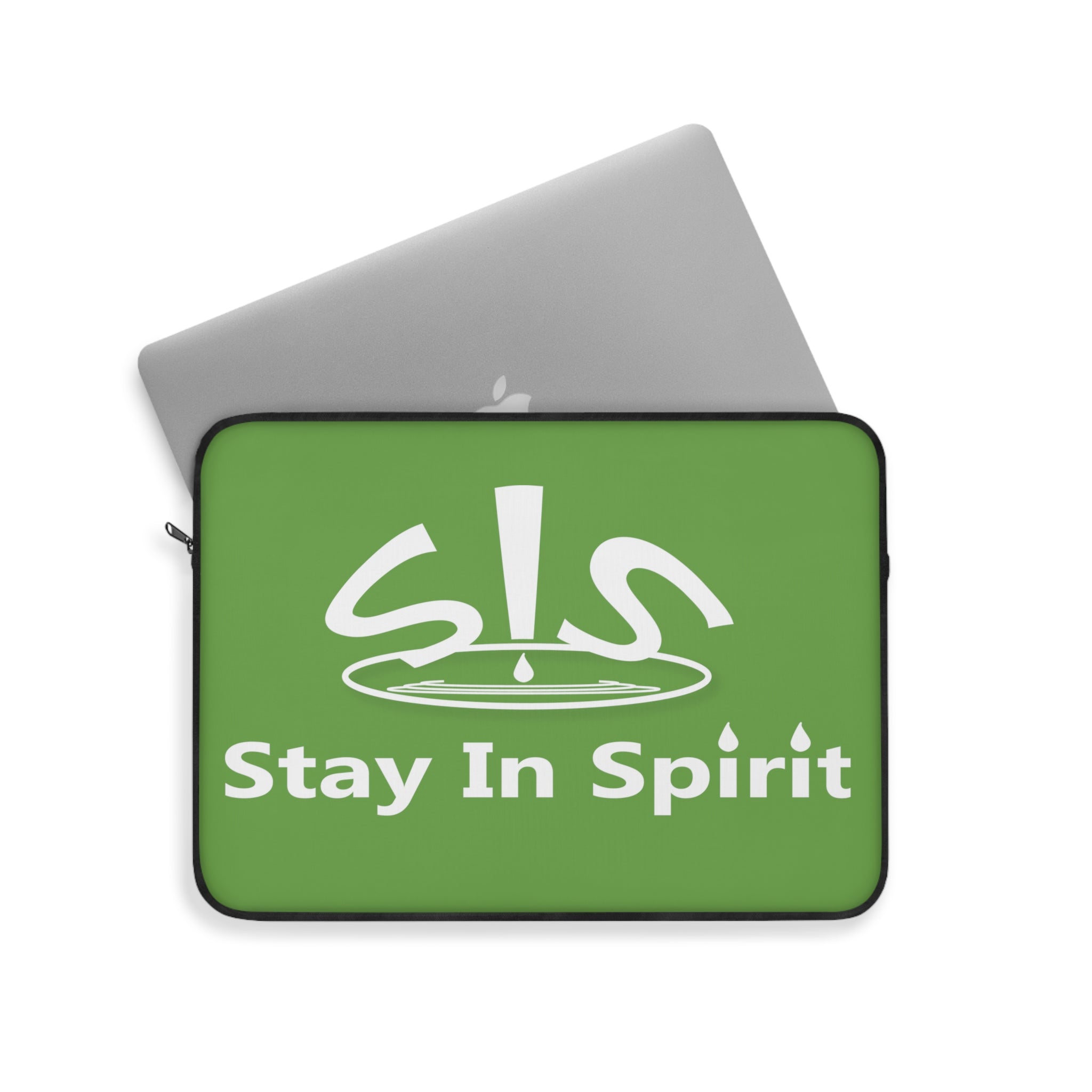 Green Stay In Spirit Laptop Sleeve - Stay In Spirit Shop