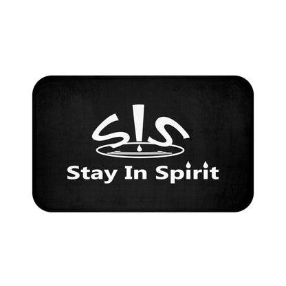 Stay In Spirit Bath Mat (Black) - Stay In Spirit Shop