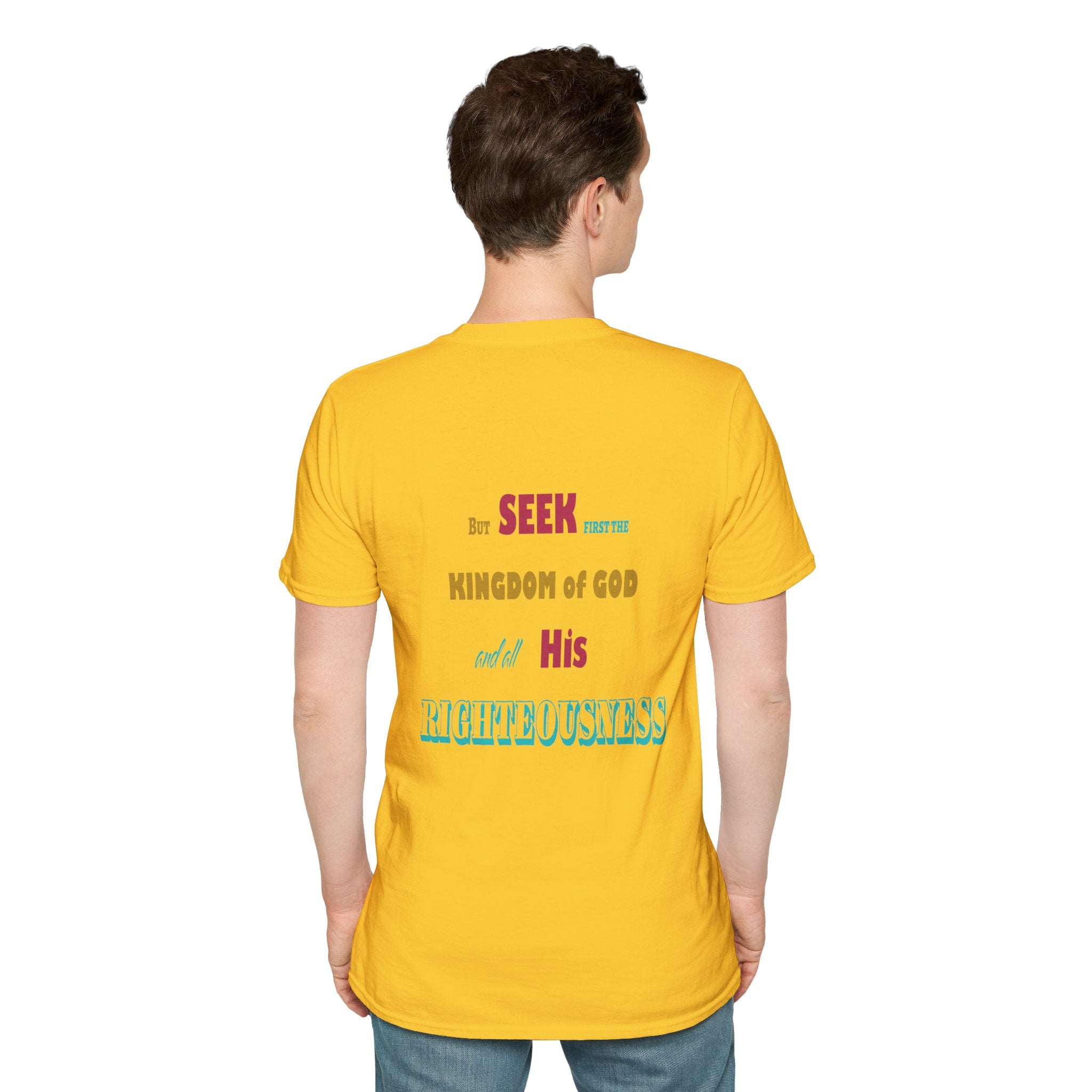 Seek First (Color) Unisex Softstyle T-Shirt