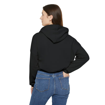 Women's Stay In Spirit White Logo Cinched Bottom Hoodie - Stay In Spirit Shop