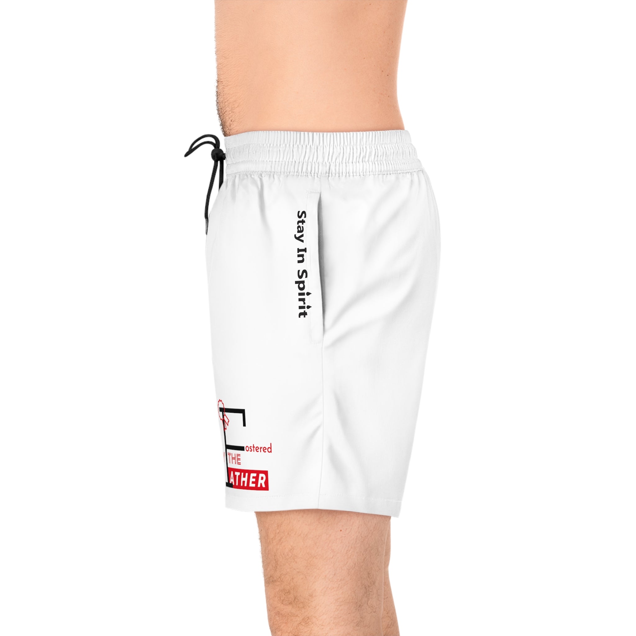 Stay In Spirit/ Fostered by the Father Men's Mid-Length Swim Shorts - Stay In Spirit Shop