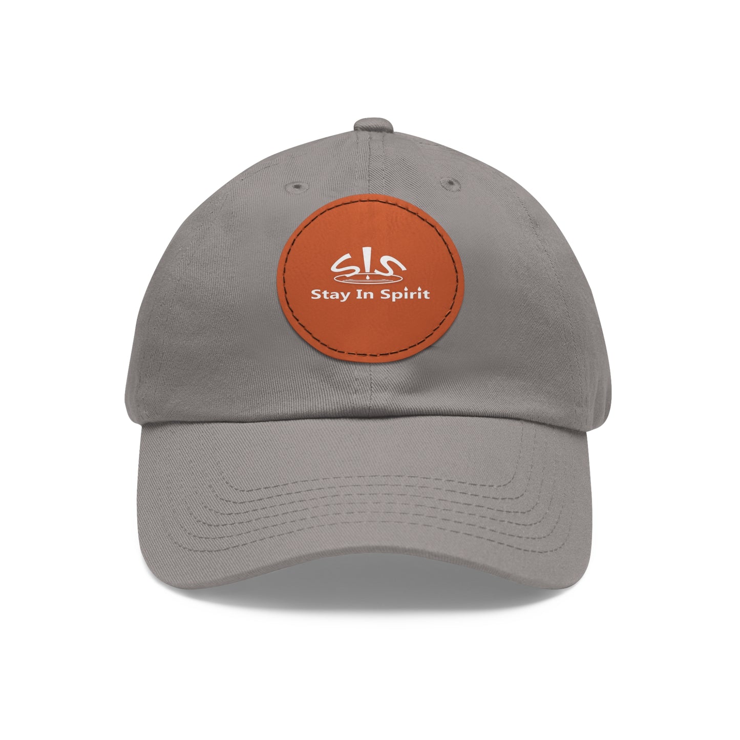Stay In Spirit Dad Hat with Leather Round Patch