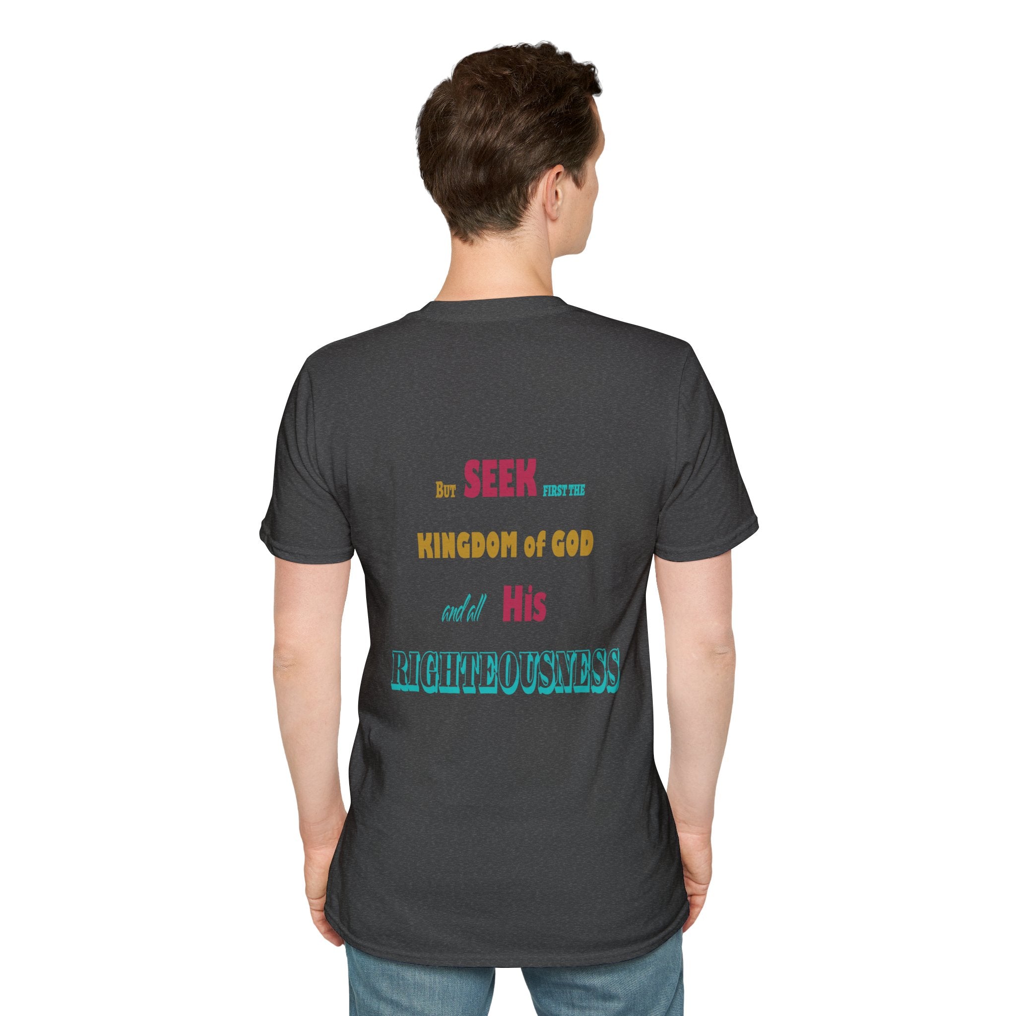 Seek First (Color) Unisex Softstyle T-Shirt