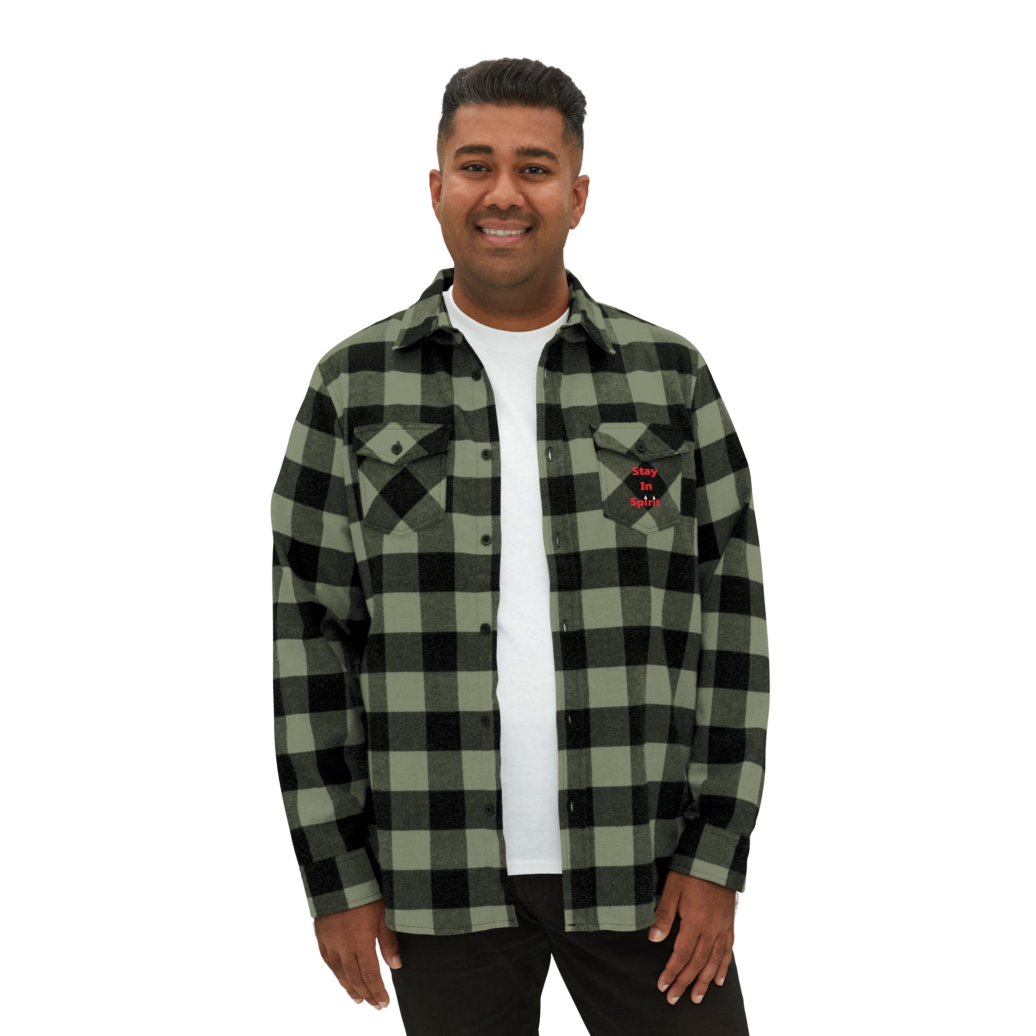 Stay In Spirit Unisex Flannel Shirt - Stay In Spirit Shop