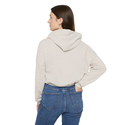 Women's Stay In Spirit White Logo Cinched Bottom Hoodie - Stay In Spirit Shop
