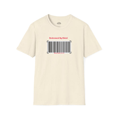 Redeemed By Christ (Red/Black) Unisex Softstyle T-Shirt - Stay In Spirit Shop