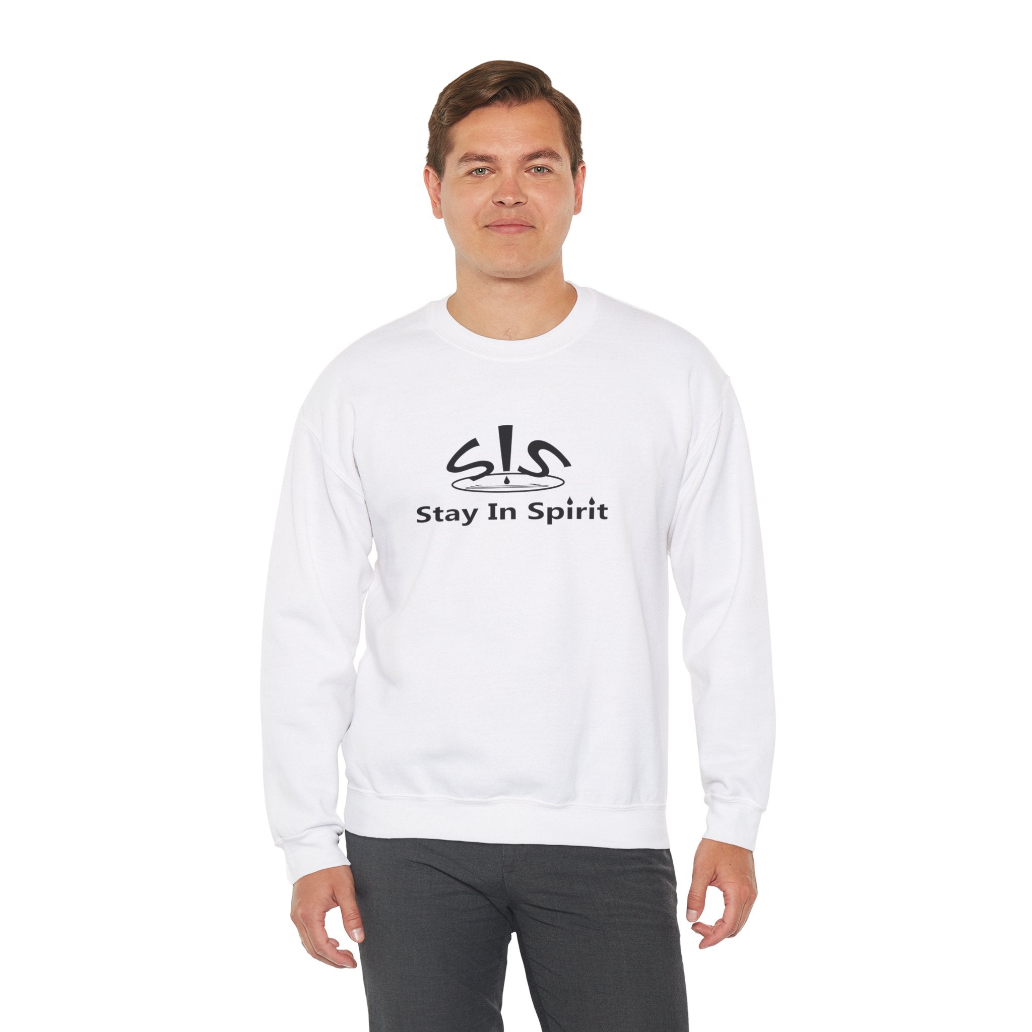 Stay In Spirit Logo (Black) Unisex Heavy Blend™ Crewneck Sweatshirt - Stay In Spirit Shop