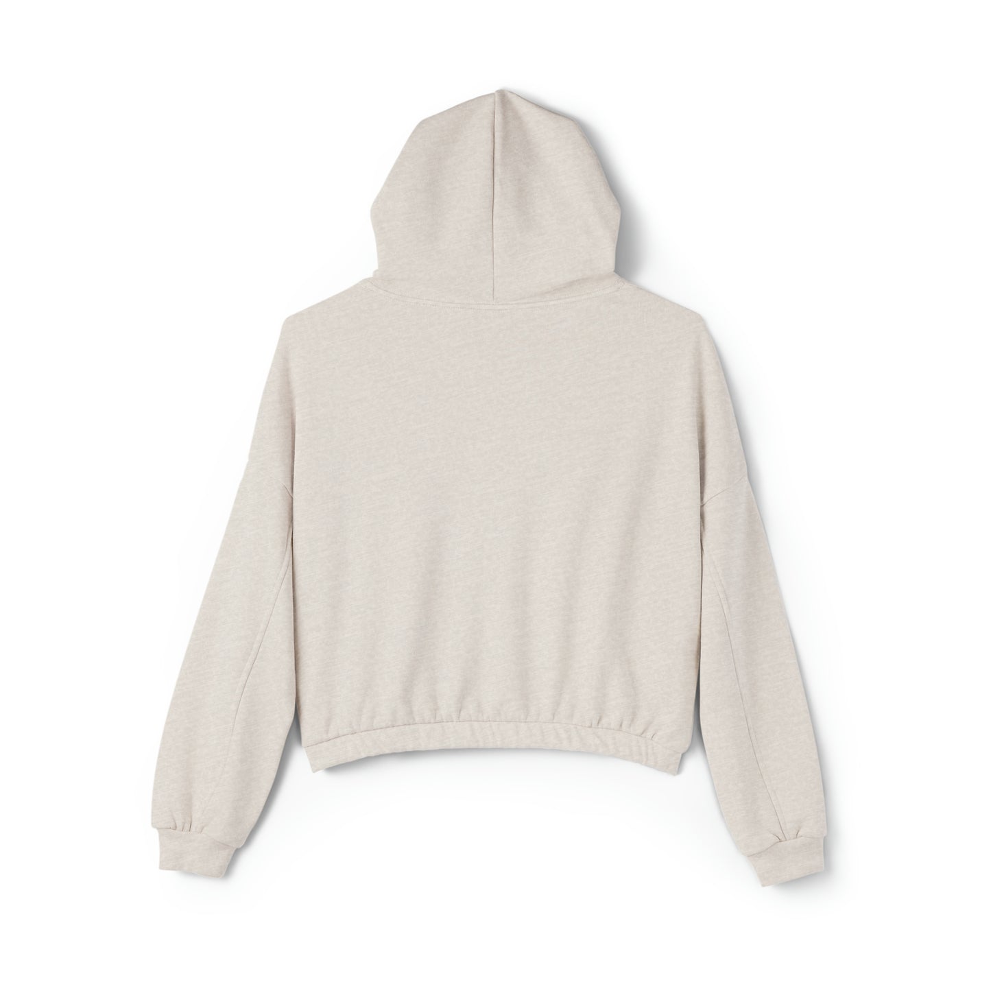 Women's Stay In Spirit White Logo Cinched Bottom Hoodie - Stay In Spirit Shop
