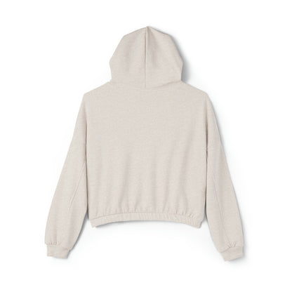 Women's Stay In Spirit White Logo Cinched Bottom Hoodie - Stay In Spirit Shop