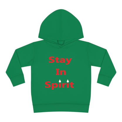 Stay In Spirit Red Lettered Toddler Pullover Fleece Hoodie - Stay In Spirit Shop