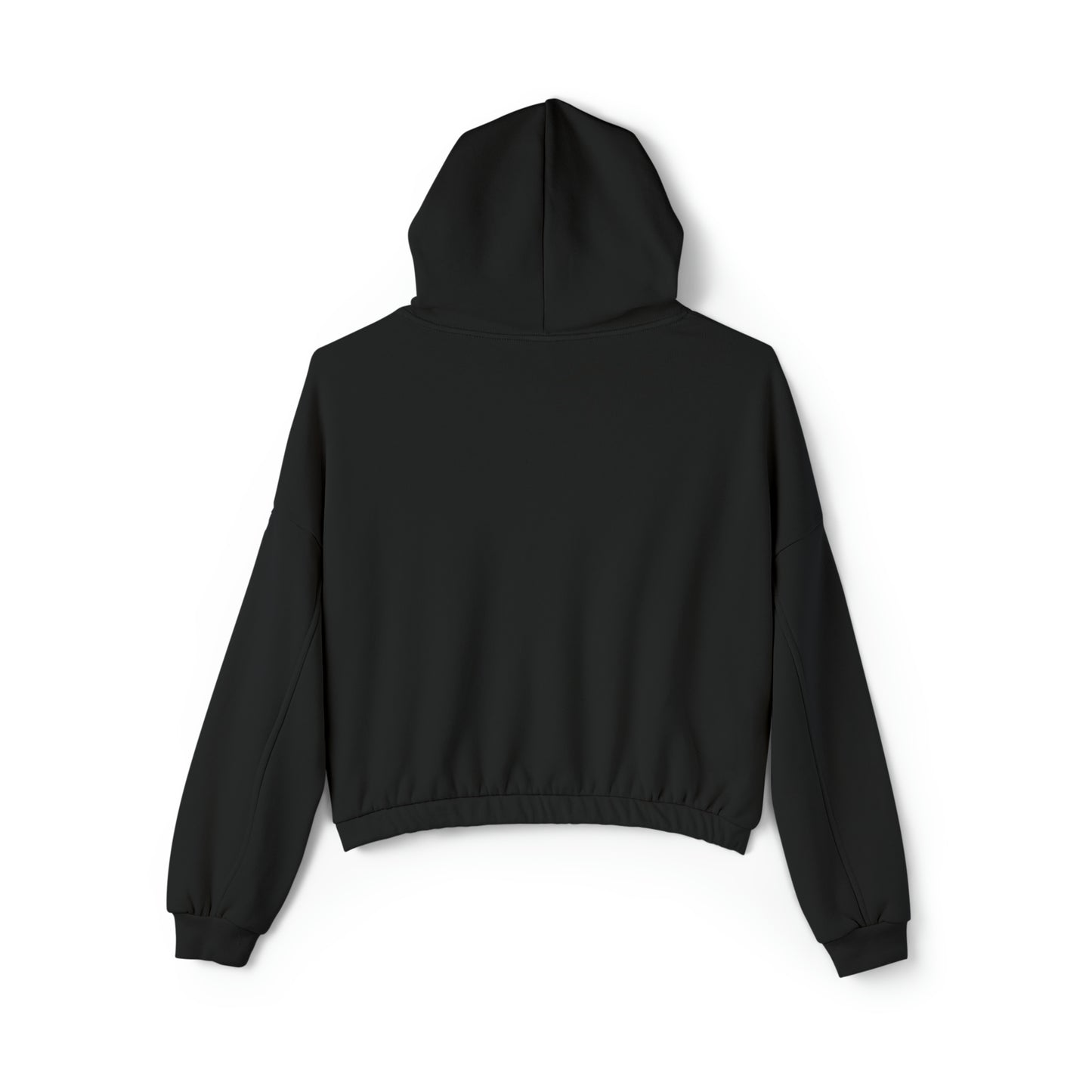 Women's Stay In Spirit White Logo Cinched Bottom Hoodie - Stay In Spirit Shop